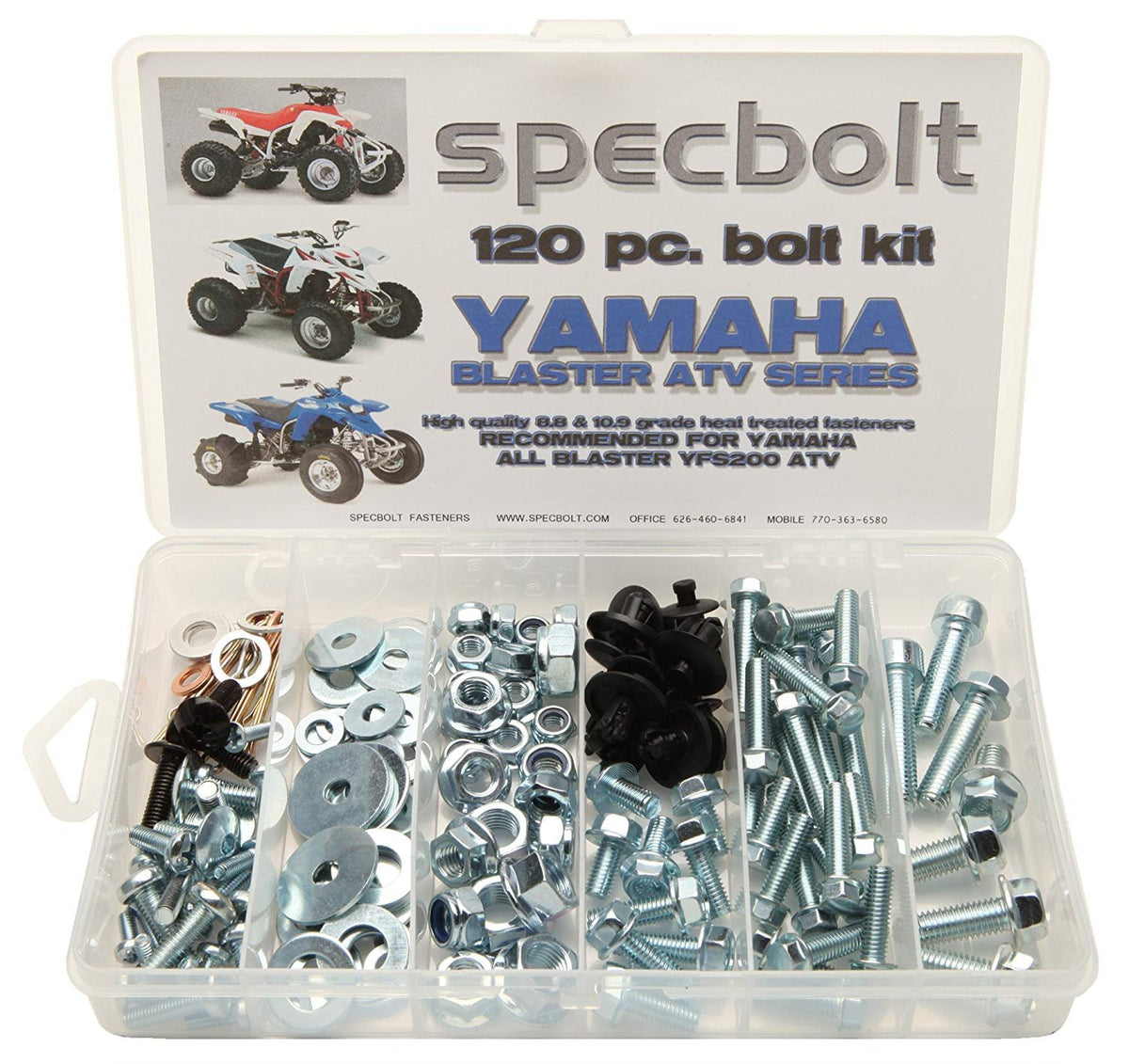 Specbolt Fasteners Brand Bolt Kit: Fits Blaster Yfs200 Model Series Atv 1988-Present (120 Pc)
