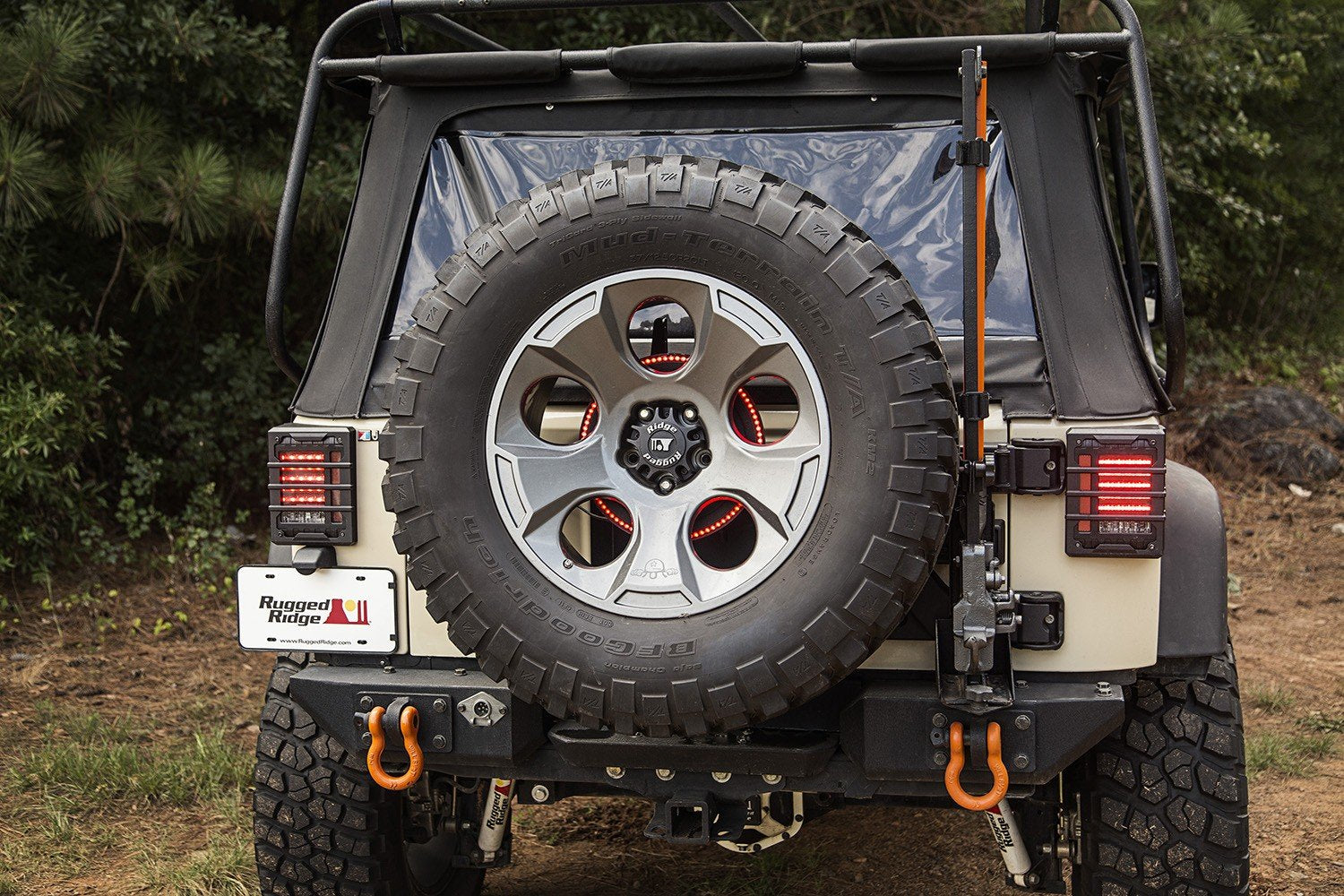 Rugged Ridge 11585.04 Third Brake Light Ring, Led, Black