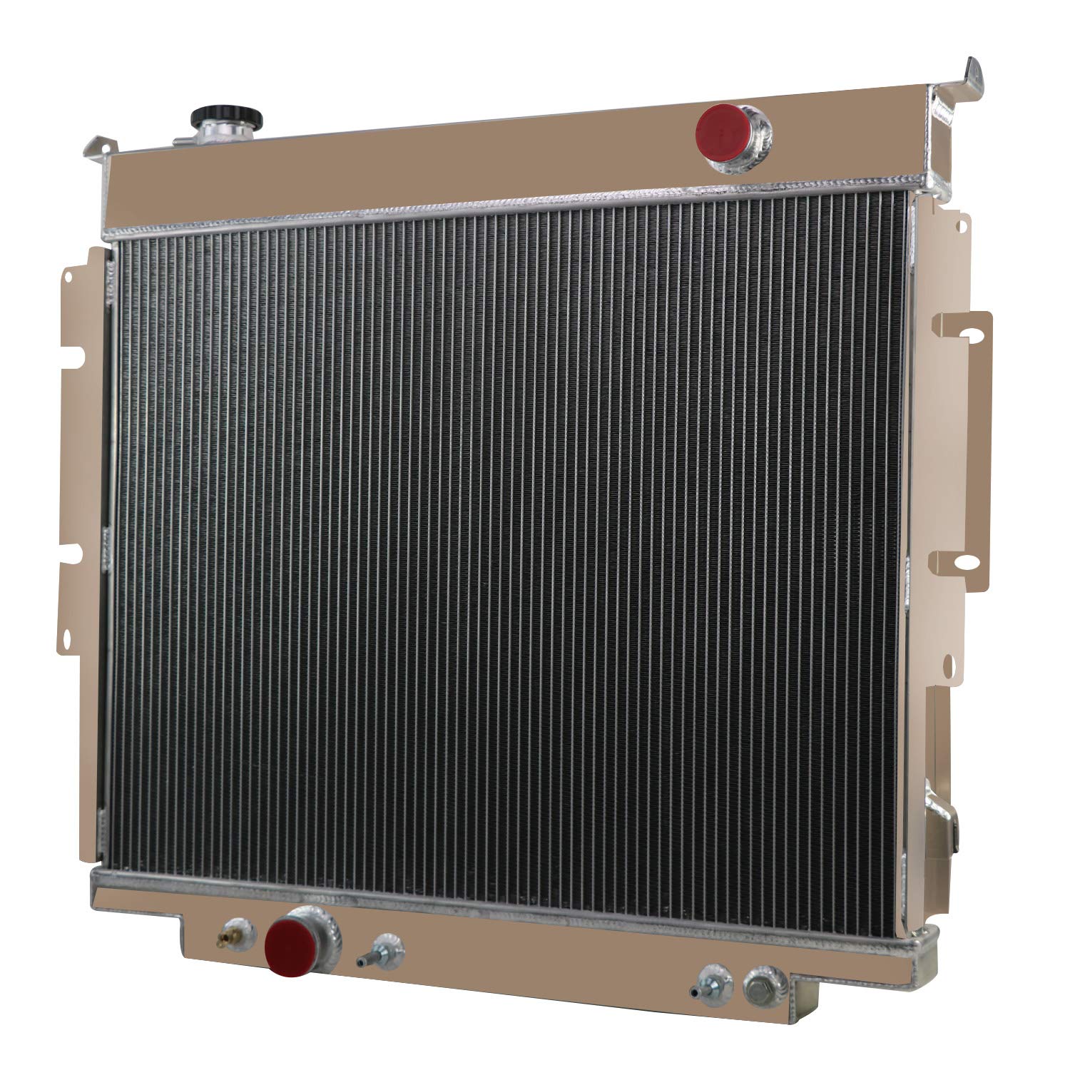 4 Row 62mm Core Aluminum Radiator Replacement for 1983-1996 Ford F250 F350 F59 6.9L 7.3l Super Duty V8 Diesel 1988 1993 1989 199