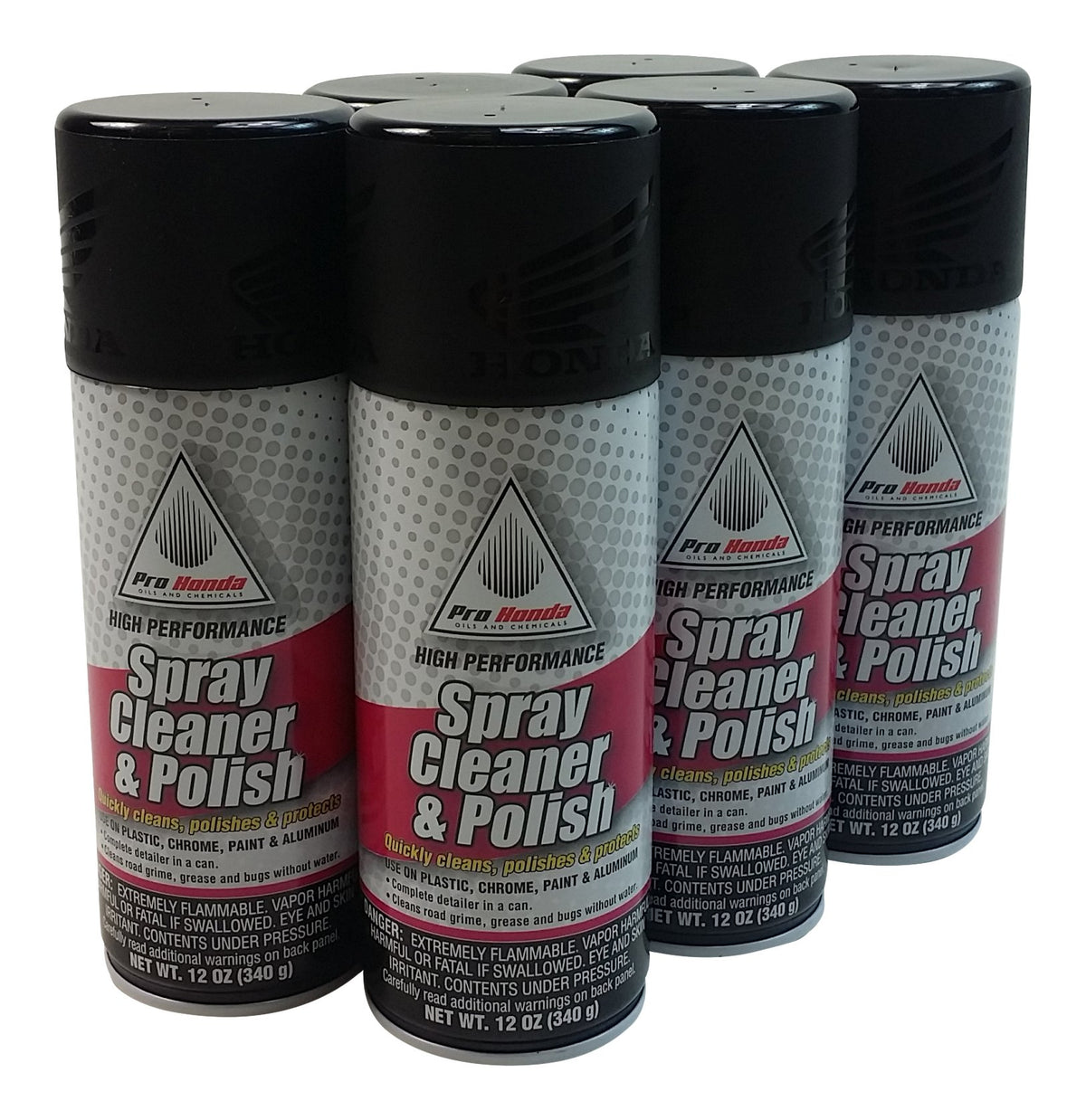 HONDA 08732-SCP00x6 Spray Cleaner and Polish, 12 oz., 6 Cans