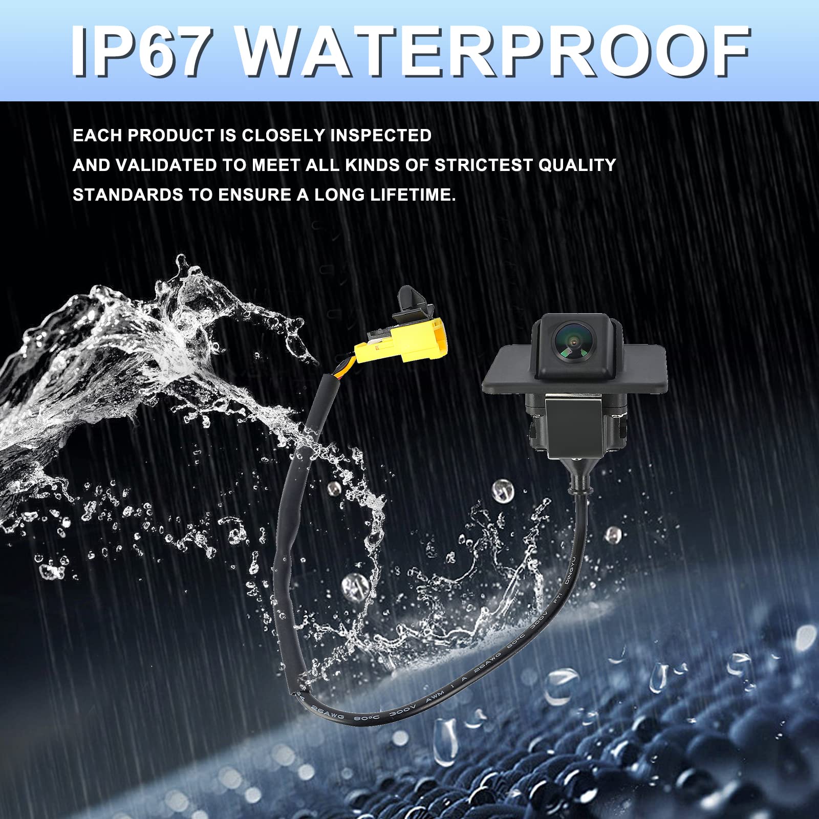 95760-2T001 Arokzn Rear View Back Up Camera Compatible With Kia Optima Hybrid 2.0 2.4 2011 2012 2013 Replaces# 957602T101 95760-