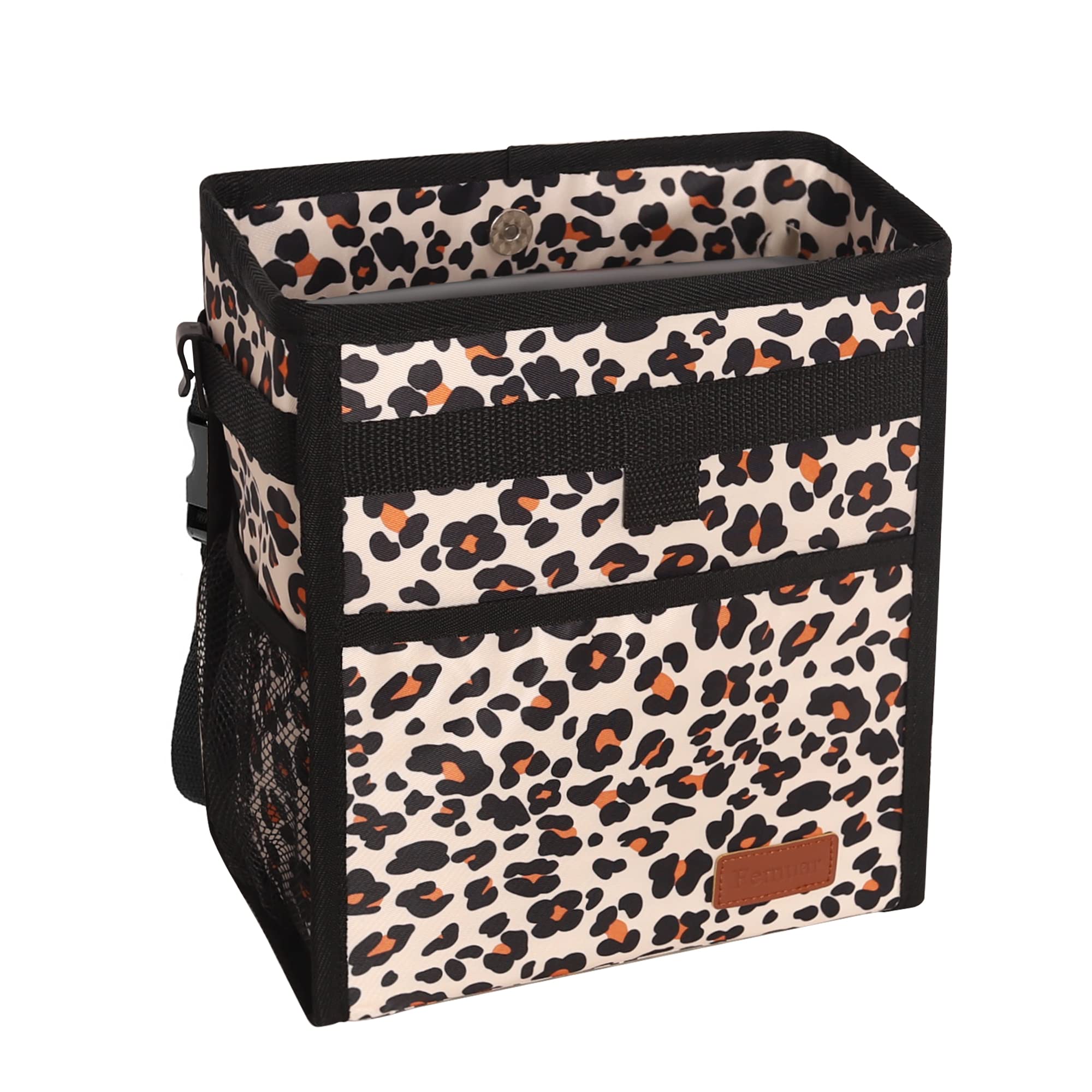 Car Trash Can Leak Proof  Car Garbage Cans with Storage Pockets, Hanging Waterproof Car Trash Bin, Multipurpose SUV Trashcan fo