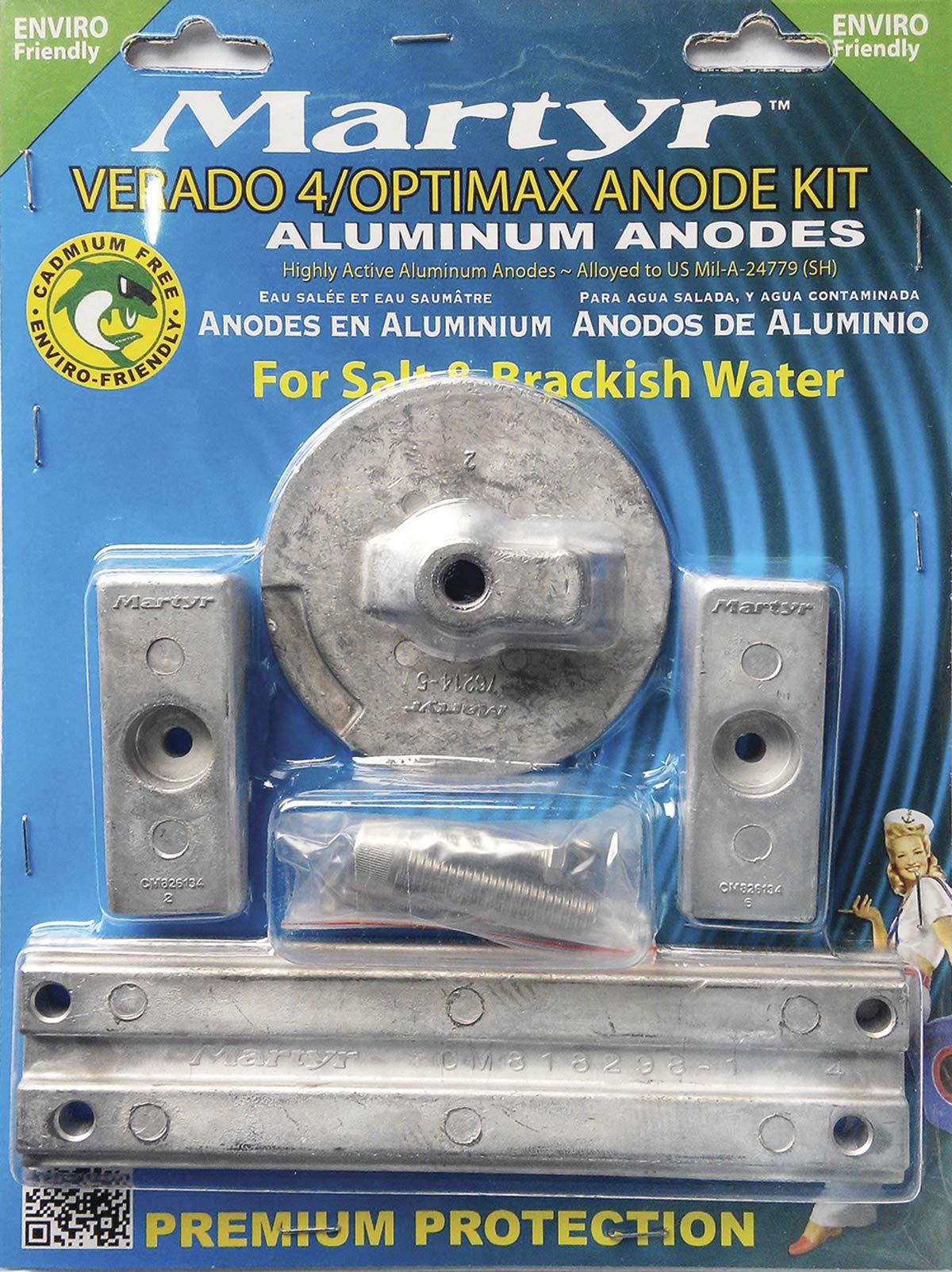 Martyr Cmverado4Kita, Verado 4 Cylinder Mercury Anode Kit
