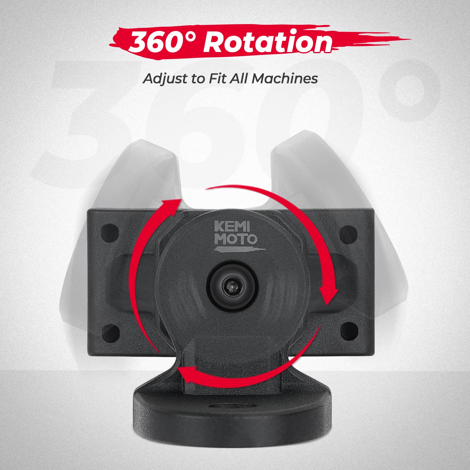 Kemimoto Utv Whip Mount Flag Whip Light Mount 2Pcs, Heavy Duty Adjustable For 1.75-2 Inch Roll Bar Cage, Compatible With Rzr 900