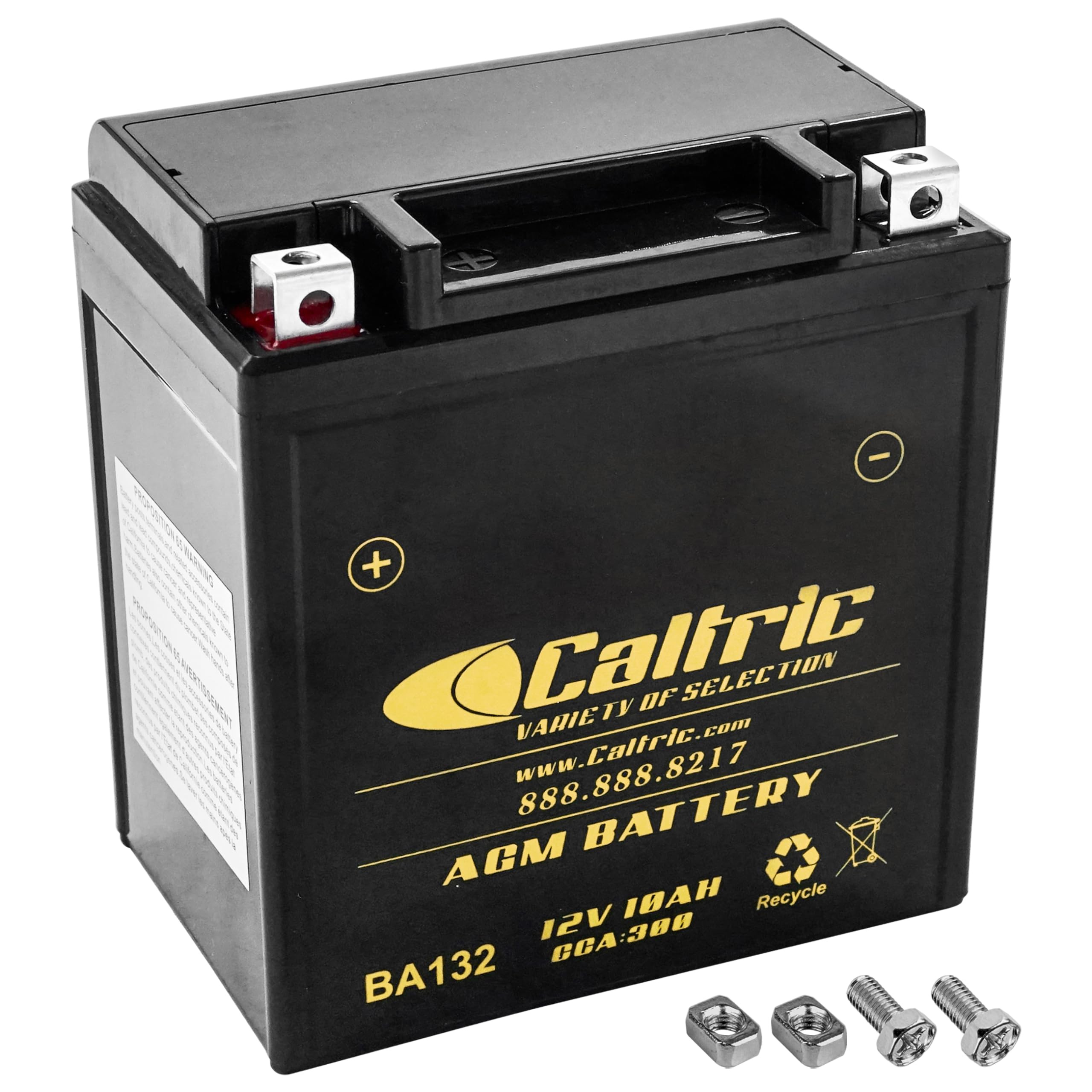 Caltric AGM Battery Compatible with Kawasaki Bayou 220 KLF220A 1988 1989 1990 1991