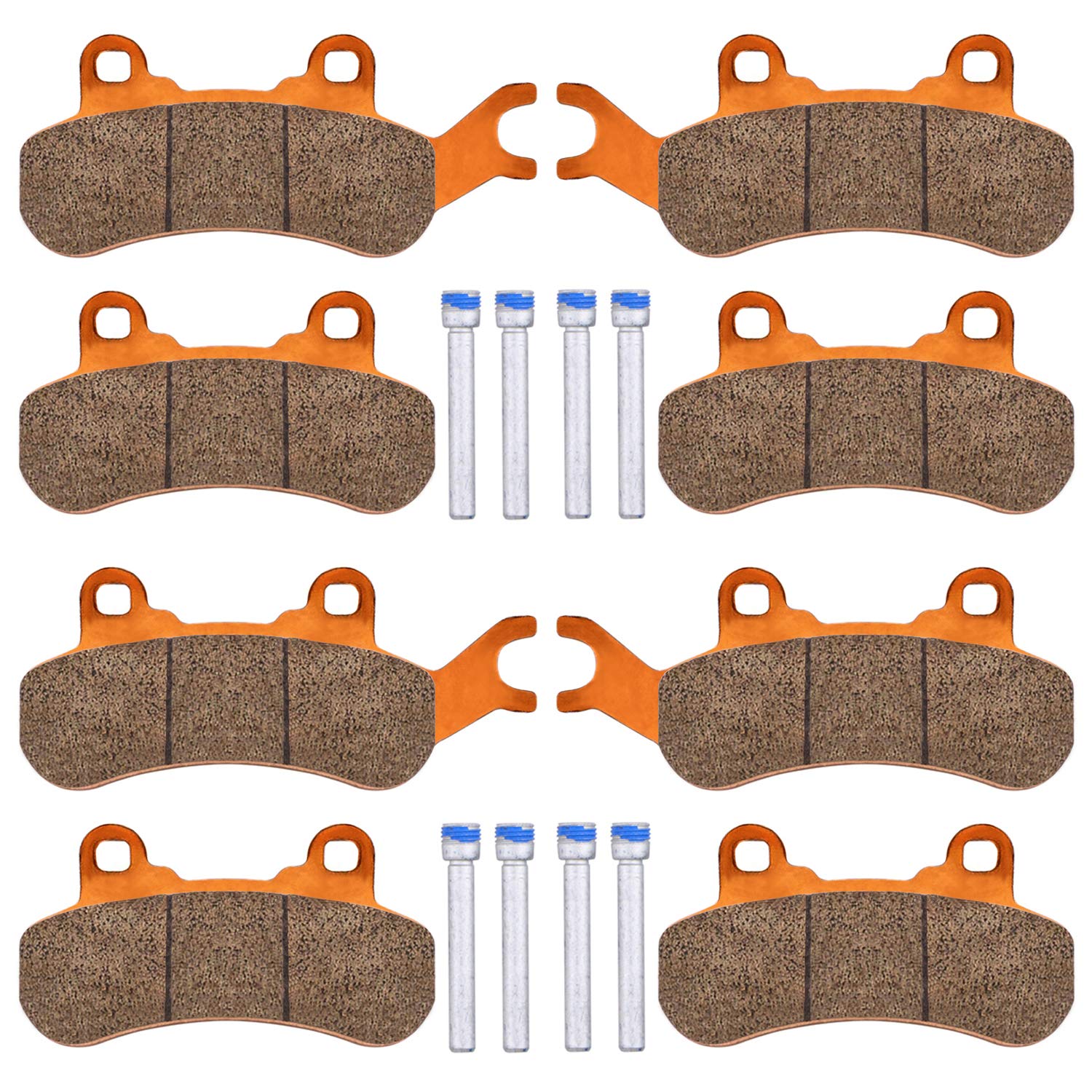 4 Sets Front & Rear Brake Pads for Can-Am Maverick X3 & X3 Max 4x4 XRS DPS 2017-2023,2019 2020 2021 Maverick Trail 800 1000 Spor