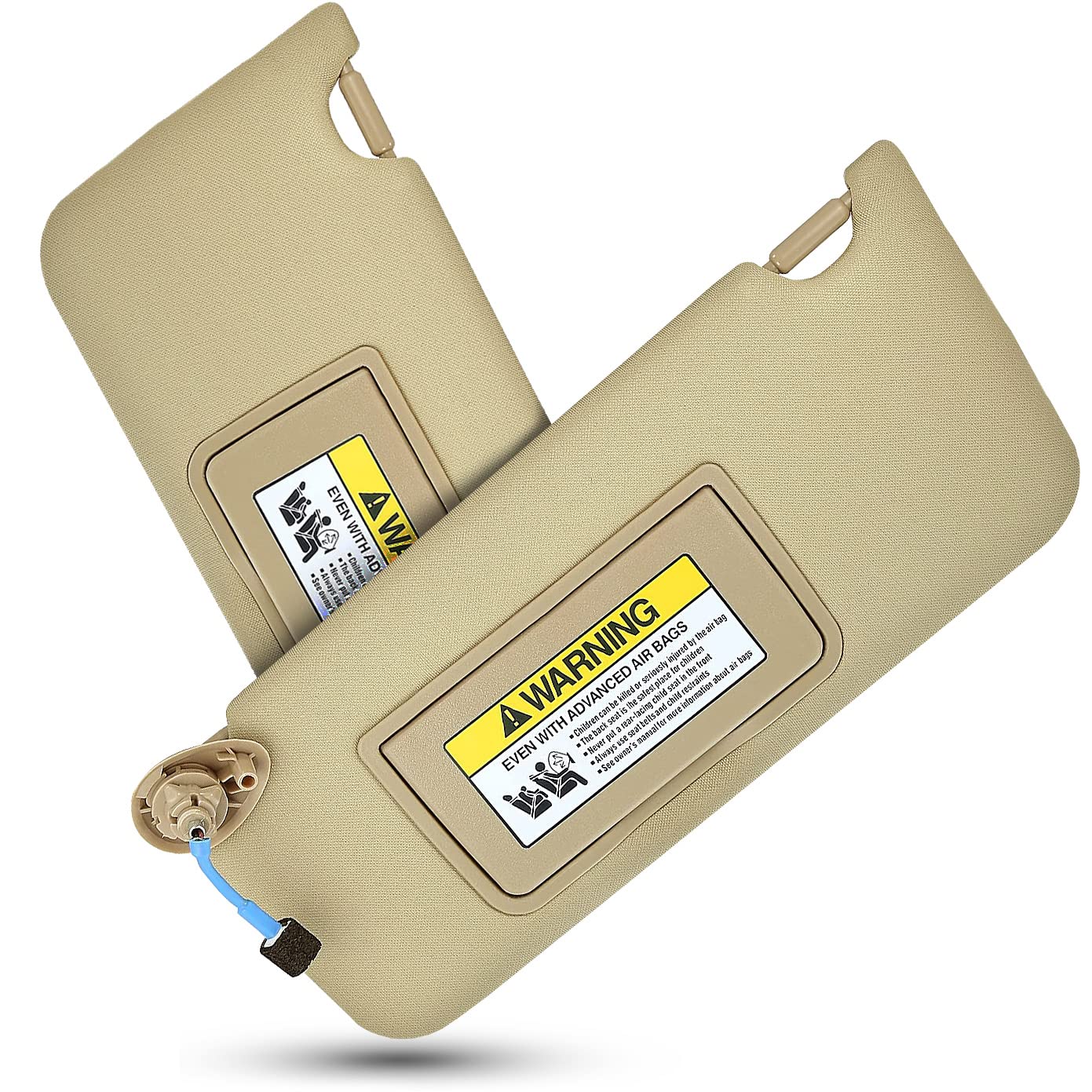 Left Driver & Right Passenger Side Sun Visor For Honda Accord 2008 2009 2010 2011 2012 2013 2014 2015 2016 2017, Replacement Ass