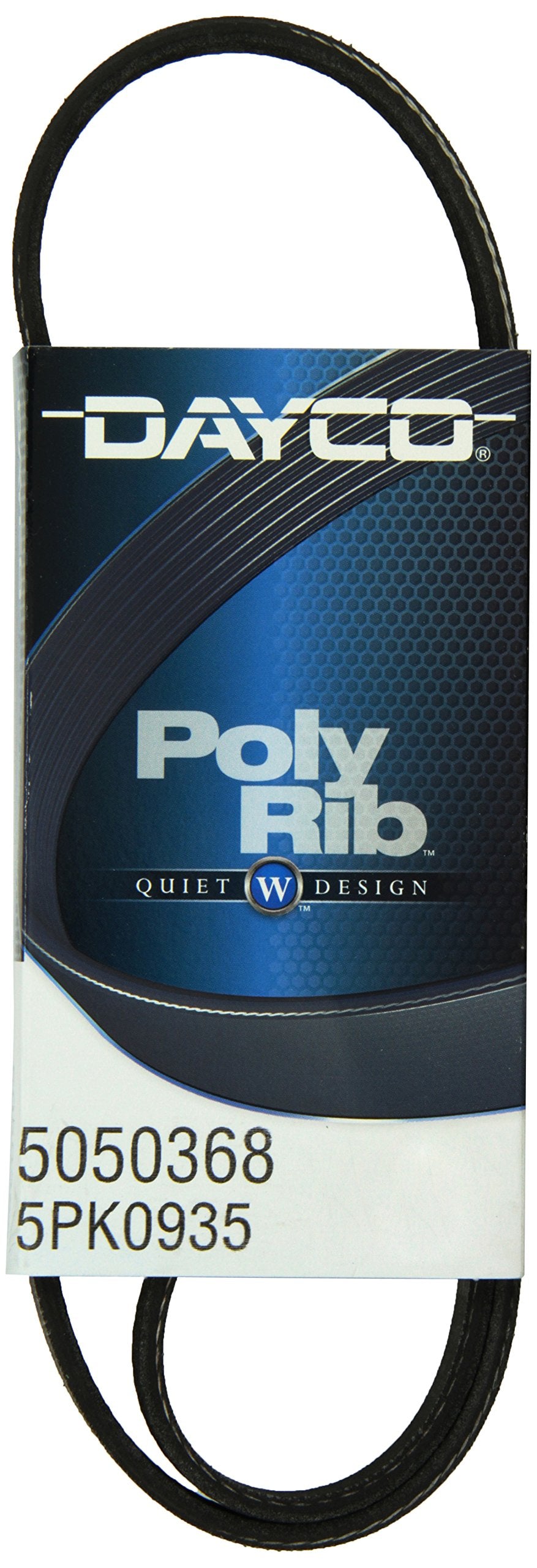 Dayco 5050368 Serpentine Belt , Black