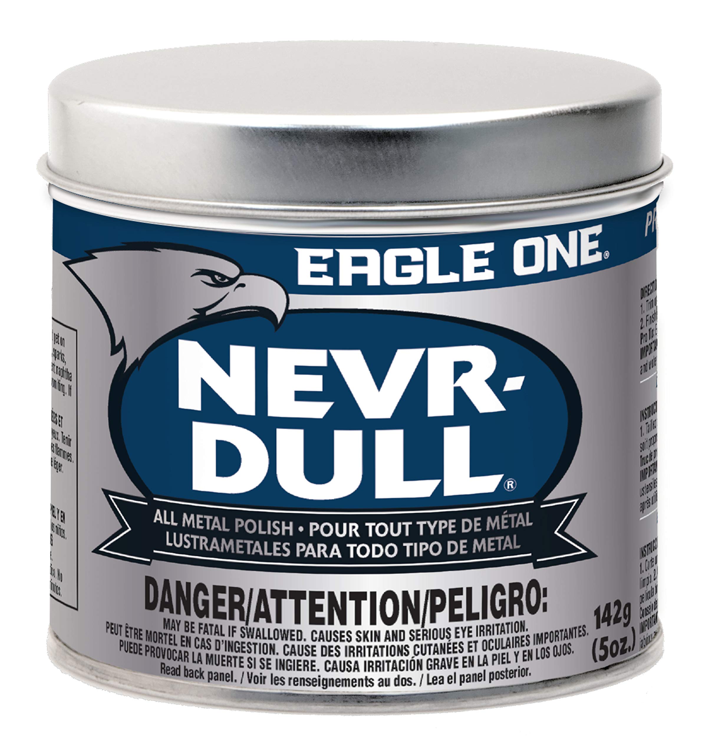 Eagle One Car Polish - Nevr-Dull Wadding Metal Polish, 5 Oz, Single, Ideal for Metal Surfaces