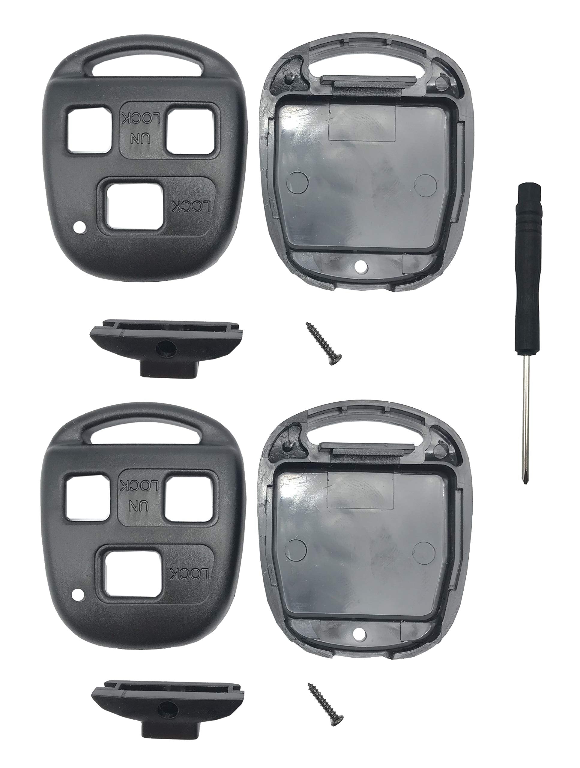 Replacement Key Fob Shell Case Fit For Lexus Es Gs Gx Is Ls Lx Rx Sc Is300 Is330 Es300 Es330 Rx300 Rx330 Rx350 Lx470 Gs300 Gs400 Gs430 Gx470 Rx400H Sc430 Keyless Entry Remote Car Key Fob Cover