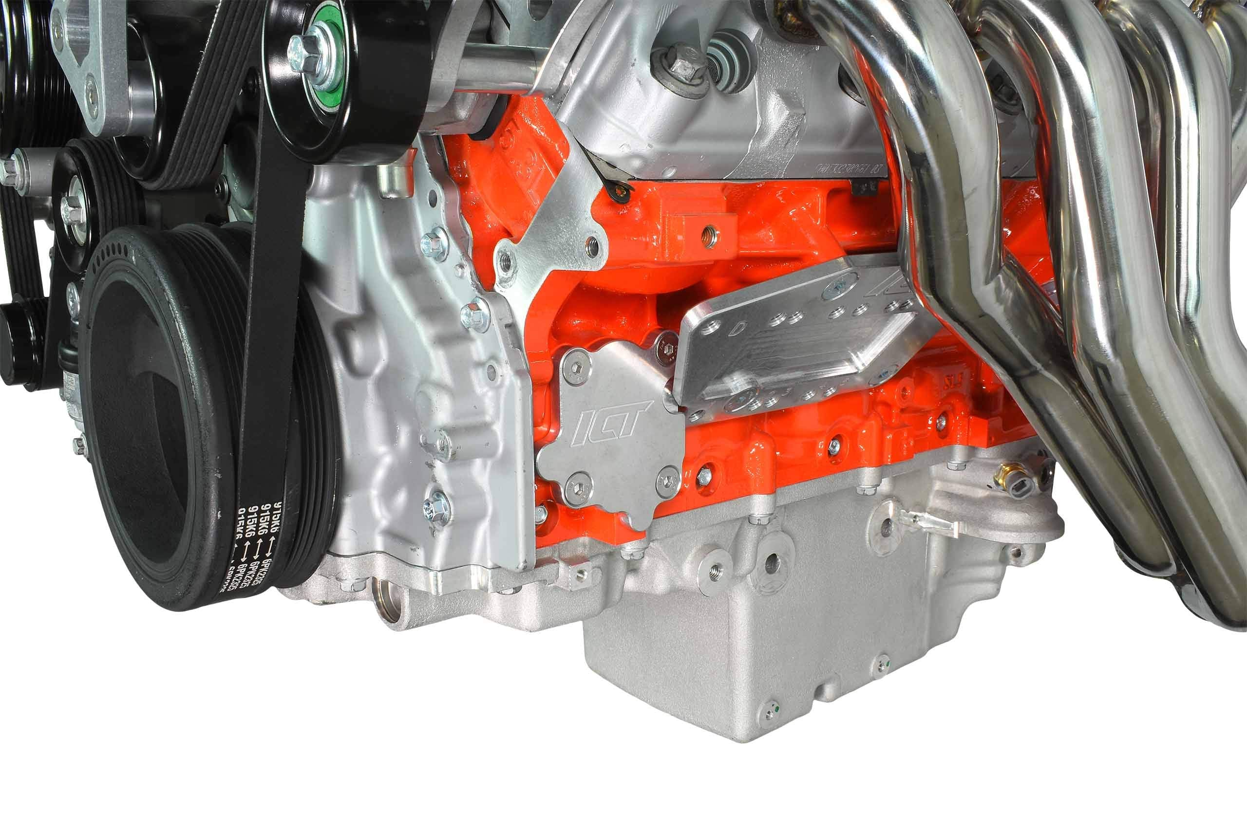 ICT Billet Gen V LT Vacuum Pump Flange Cover Plate Adapter For Oil Galley Flange Compatible with LT1 LT2 L82 L83 L83 L84 L86 L87 L8B LT4 LT5 Made in the USA 551123