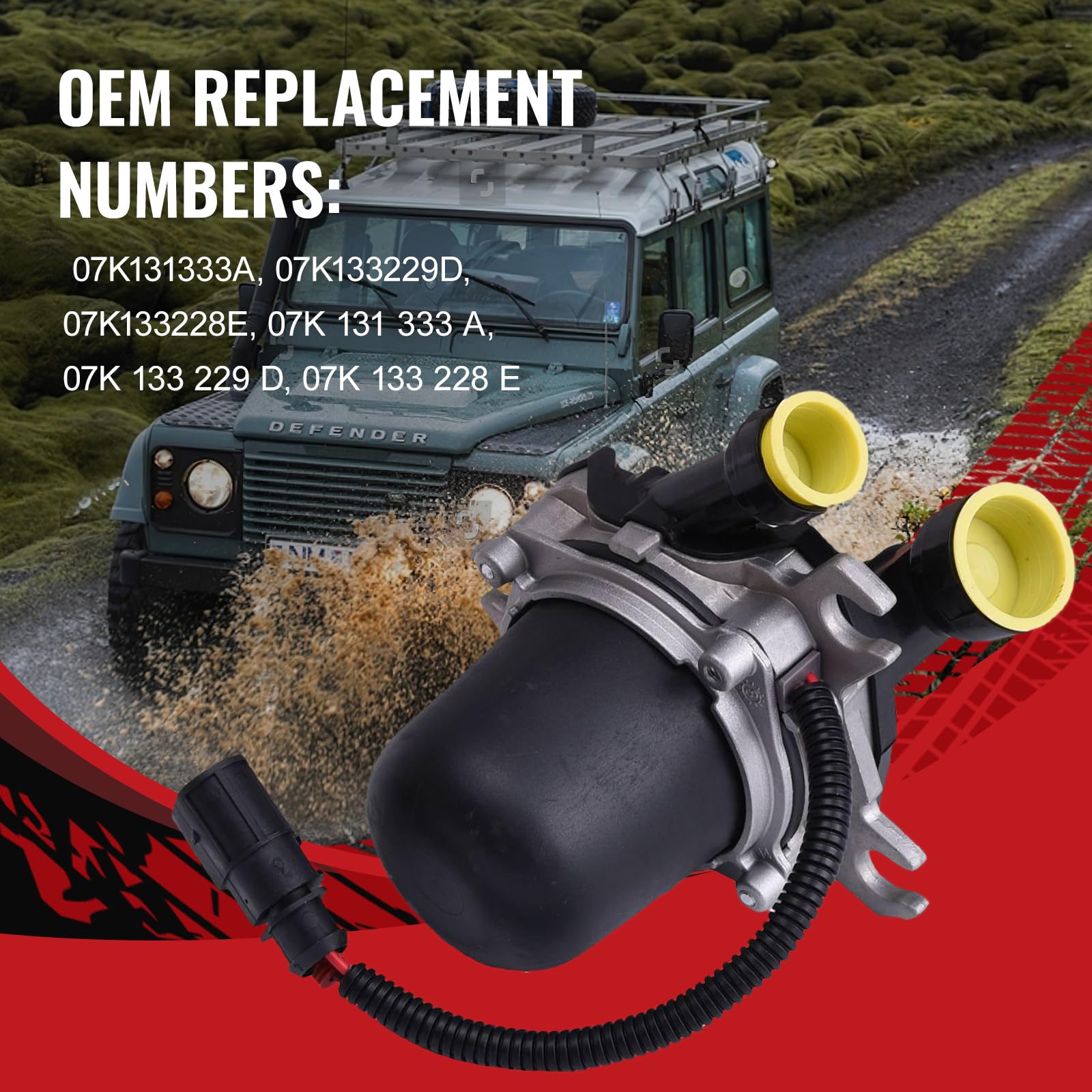 Bapmic 07K131333A Secondary Air Injection Smog Pump For Volkswagen Golf Jetta Passat Audi Rs5