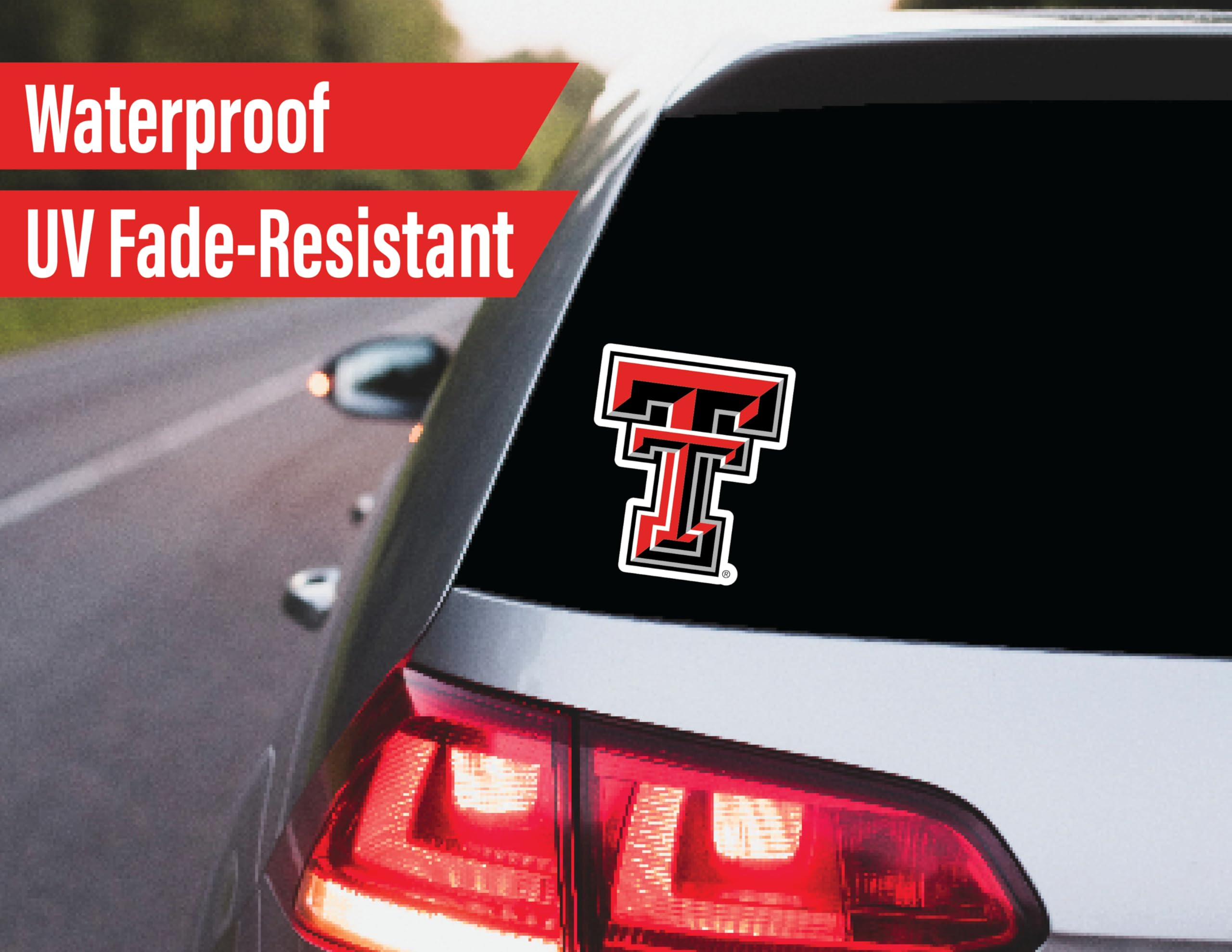 Texas Tech Stickers For Gift, Car, Water Bottle, Laptop, And Phone For Football Fans And University Graduates (Texas Tech Red Ra