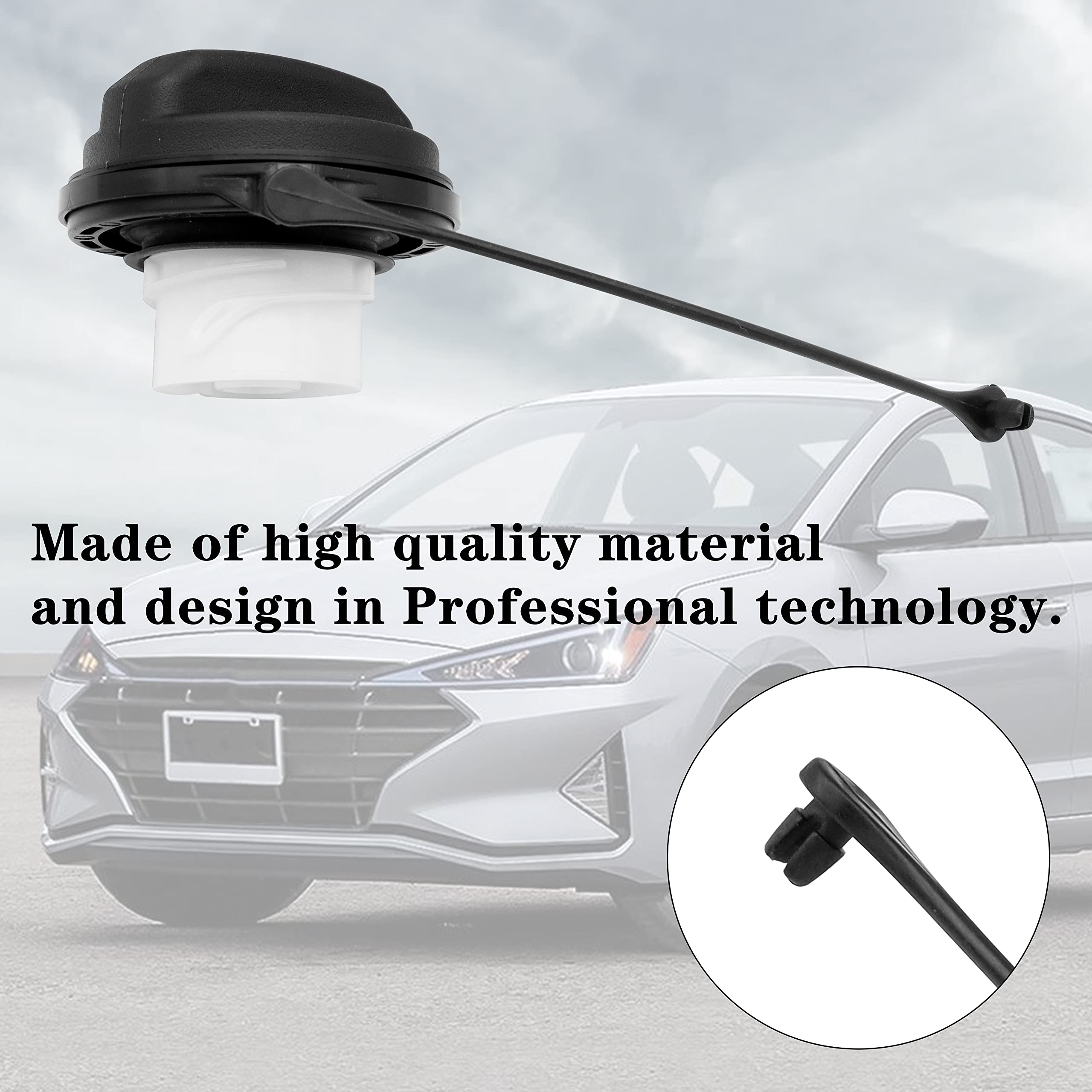 Gas Cap Fuel Cap Replace 31010-3L600 For 2004-2021 Hyundai Accent Azera Elantra Coupe Gt Entourage Equus Genesis Coupe Santa Fe