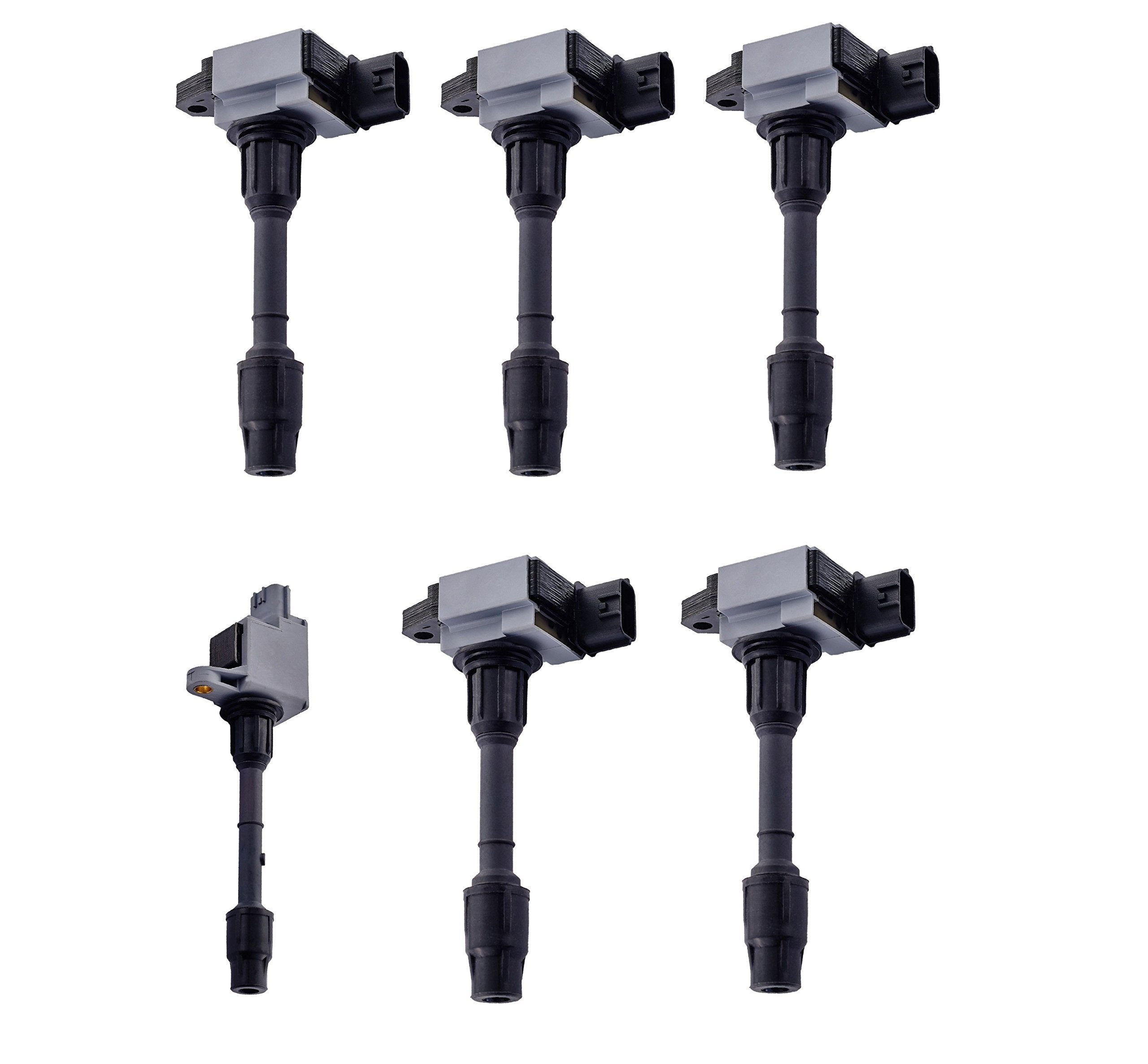 ENA Set of 6 Ignition Coil Pack 2000 2001 3.3 3.5 Compatible with Infiniti Nissan Pathfinder QX4 00 01 3.3L 3.5L V6 Coils Replac