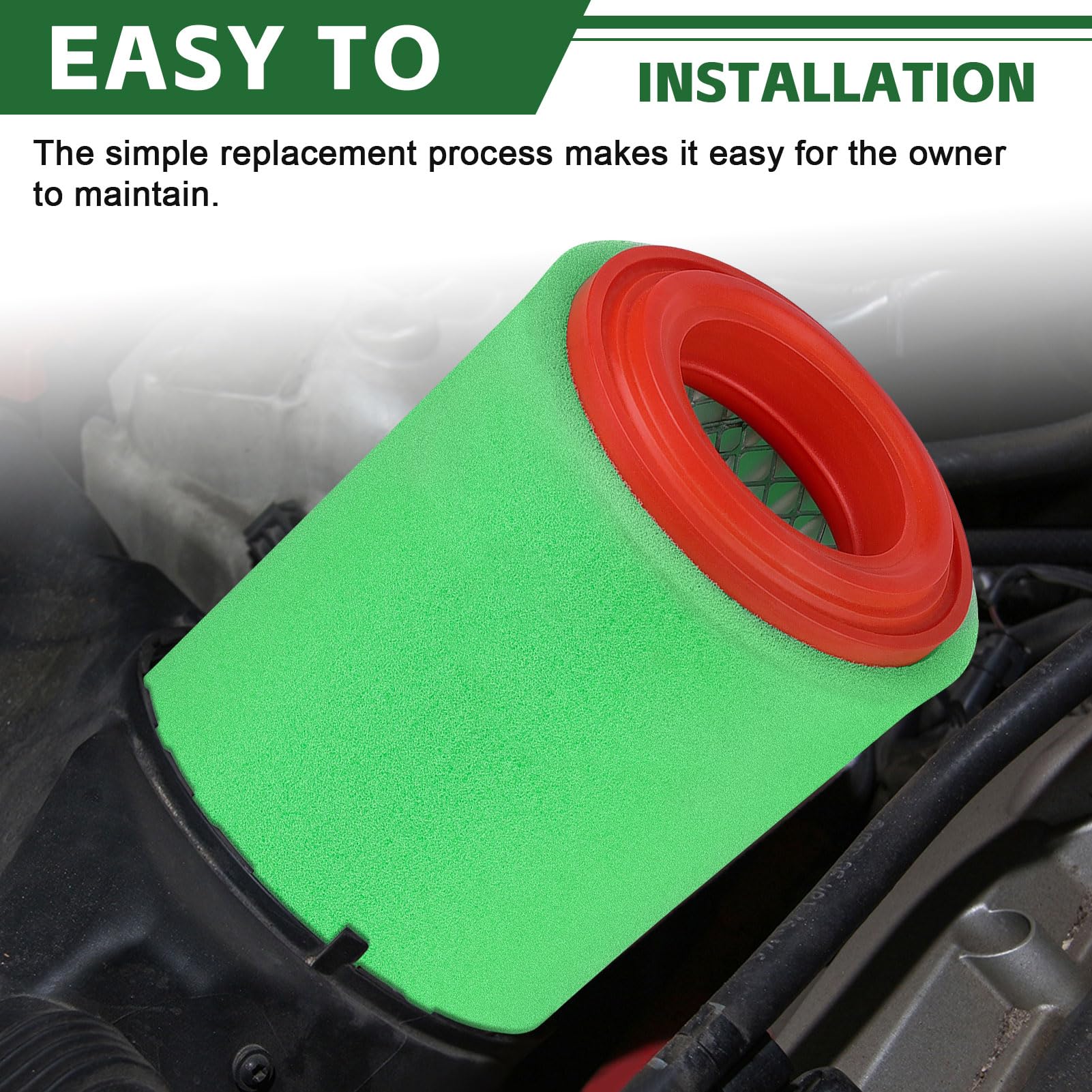 Air Filter Replacement for Yamaha Big Bear 250 400 YFM400 YFM400F Bear Tracker 250 Bruin 250 2x4 4x4 1P0-E4450-00-00 4XE-E4450-0
