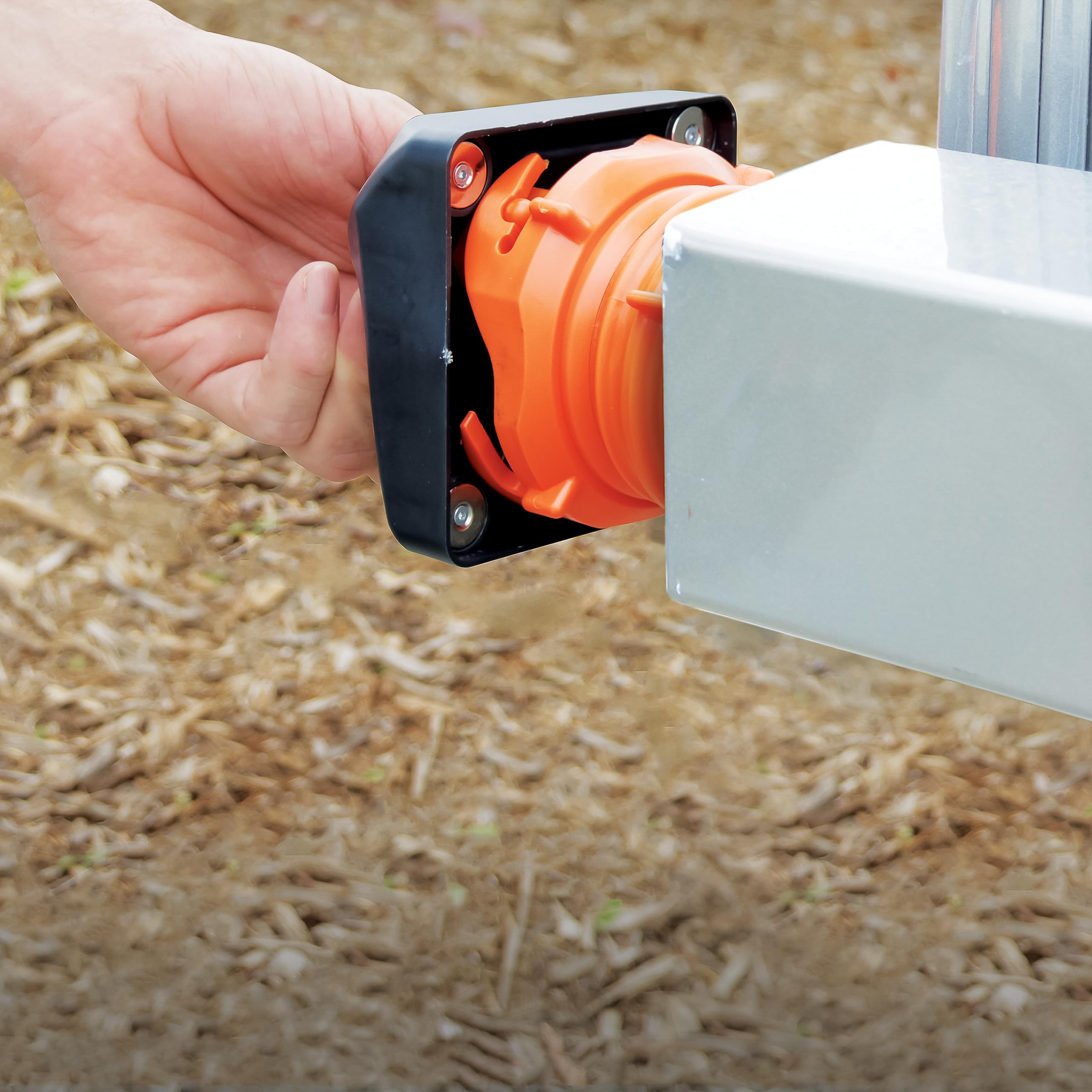 Camco Rv Magnetic Bumper Cap With Lug Fitting | Features High-Strength Neodymium Magnets | 2-Pack (40312), Black