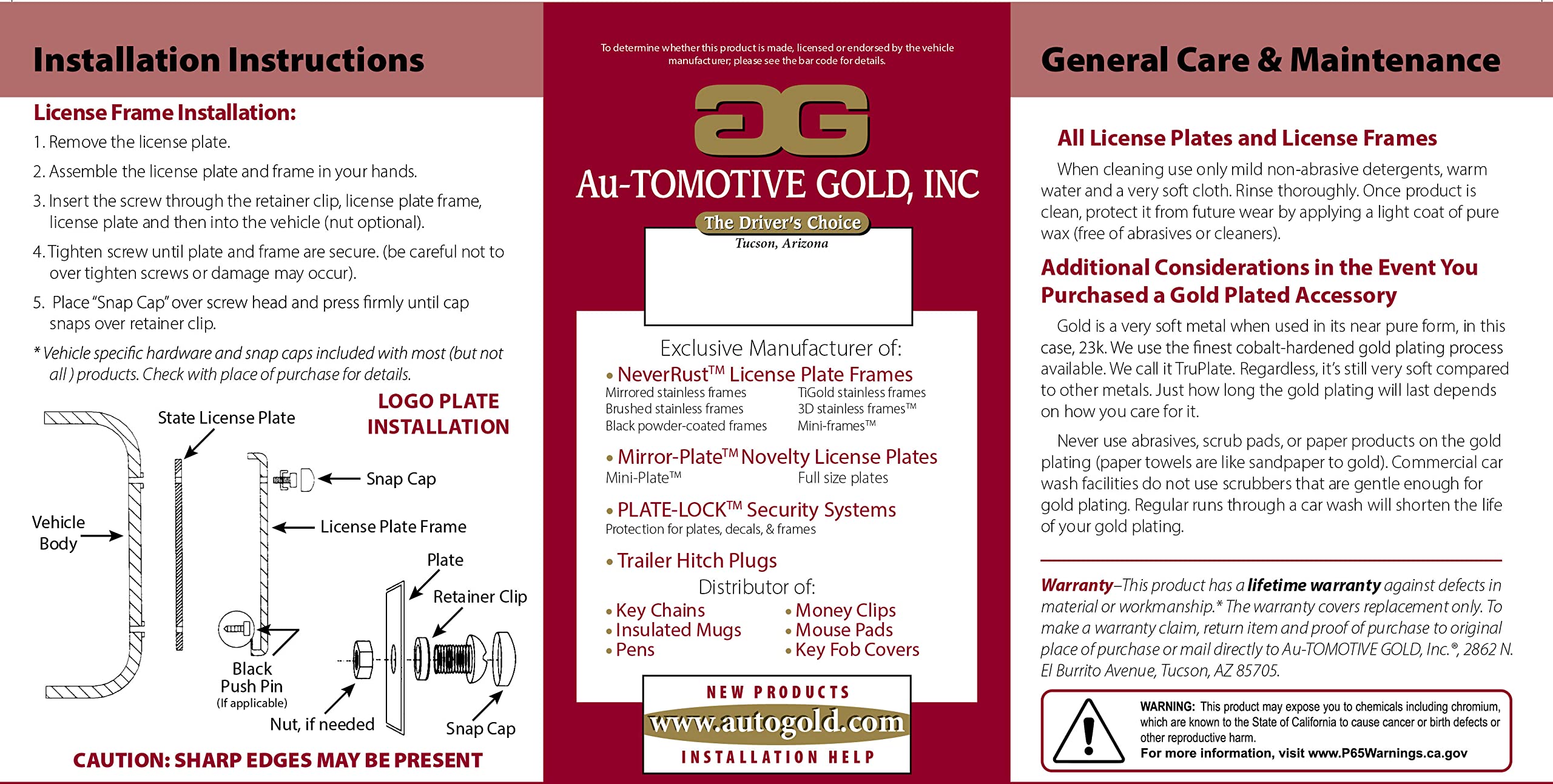 Au-Tomotive Gold Linvbcc Lincoln Logo Chr/Chr Plt