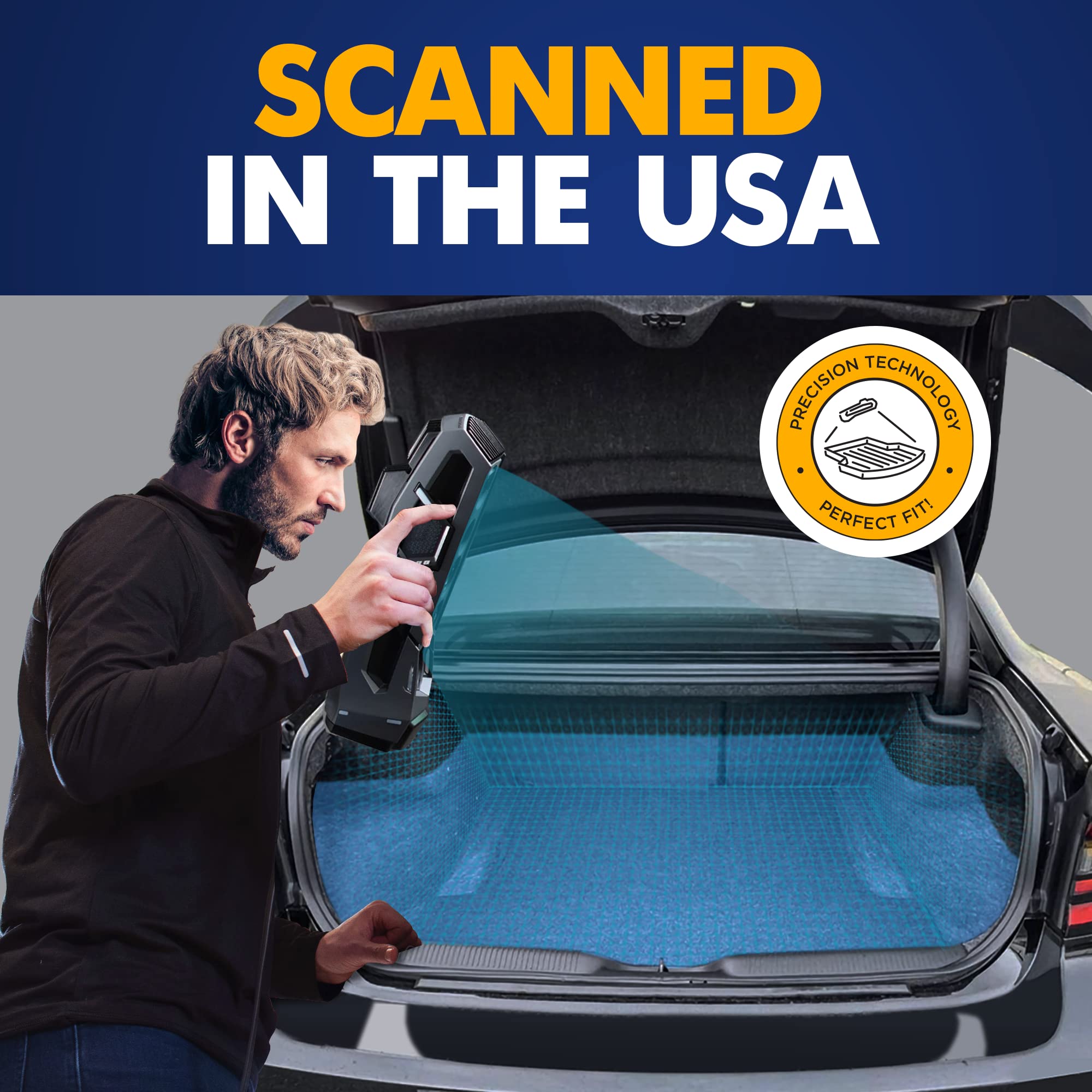 Premium Cargo Liner For Dodge Charger 2011–2023-100% Protection - Custom Fit Car Trunk Mat - All-Season Cargo Mat - 3D Shaped Laser Measured Trunk Liners For Chrysler 300 2011–2023