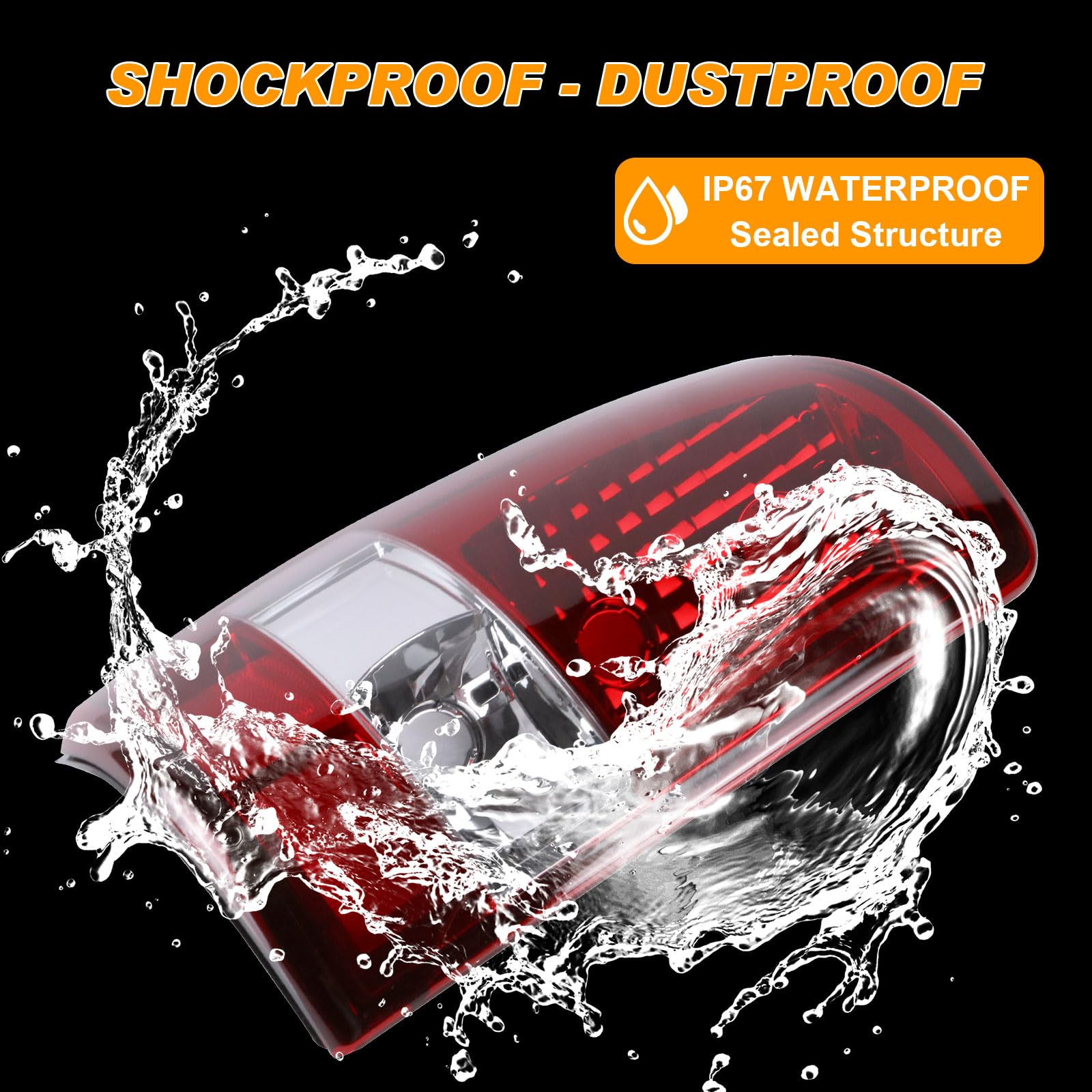 Nakuuly Tail Light Compatible With 2000-2006 Chevy Suburban 1500 2500 Tahoe GMC Yukon XL Denali Driver and Passenger Side Tailli