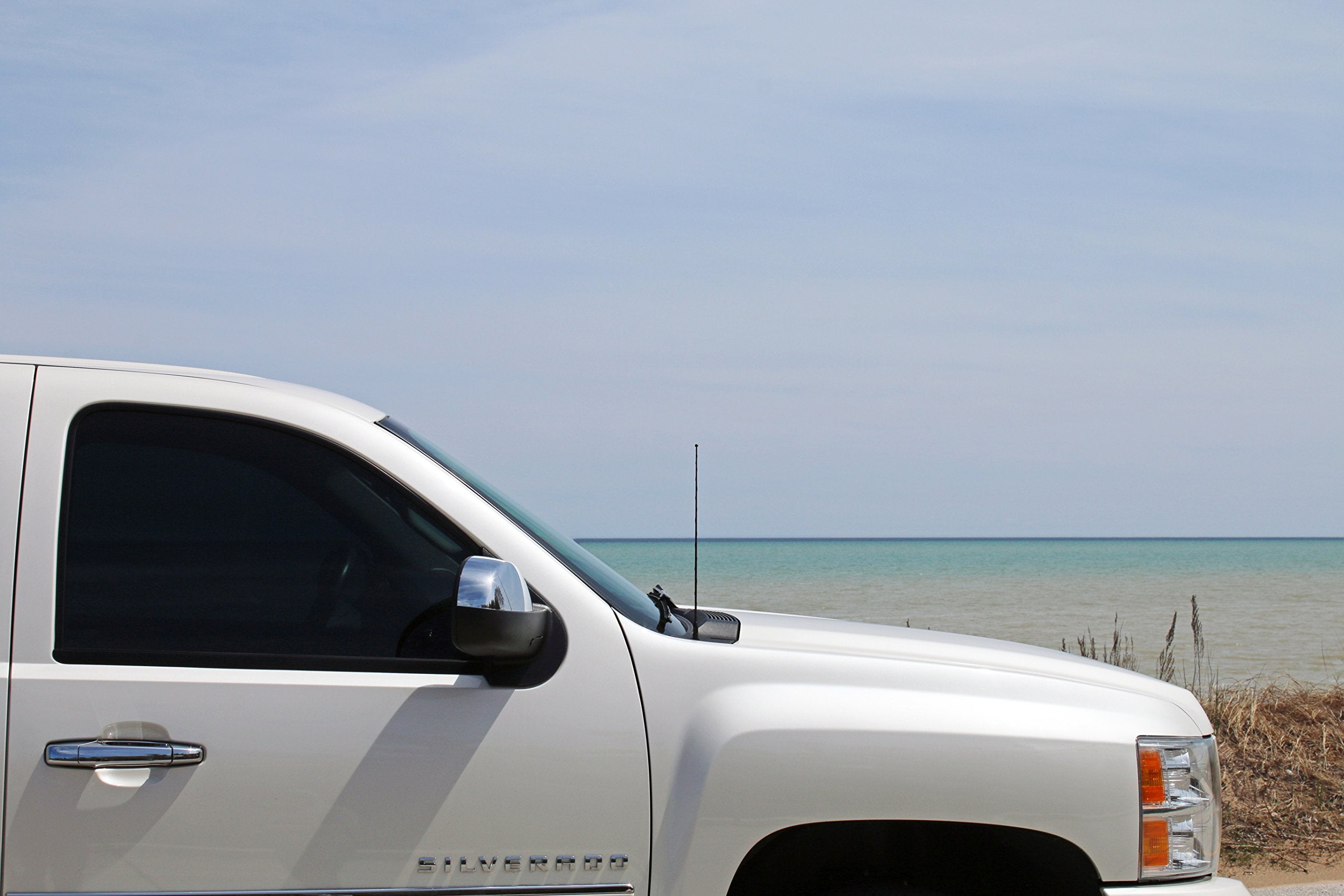 Antennamastsrus - 15 Inch Black Antenna Is Compatible With Toyota Tundra (2000-2020) - Spiral Wind Noise Cancellation - Spring Steel Construction - Stainless Steel Threading