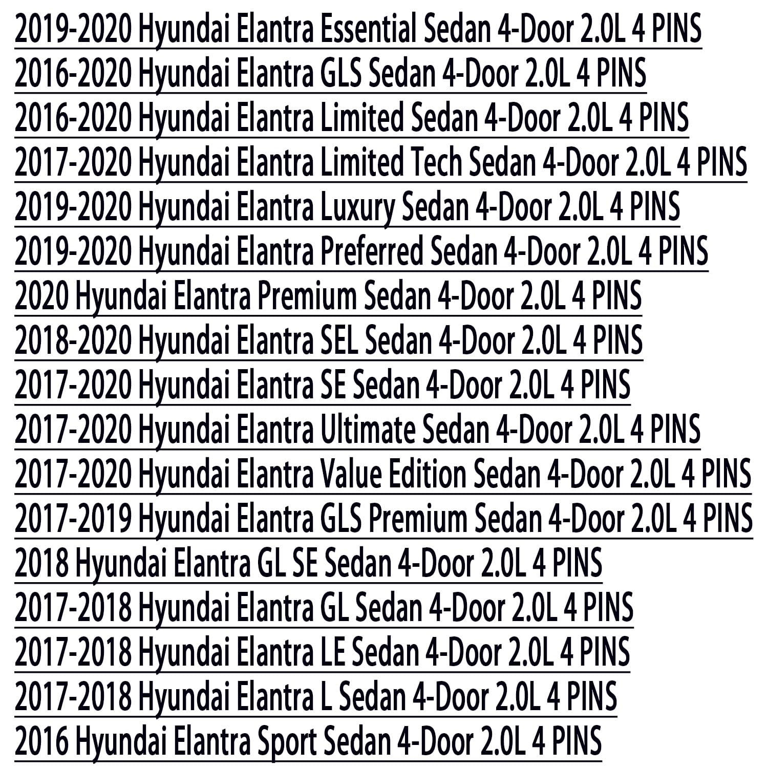 KSU UF816 Ignition Coil for Kia Forte 2.0L L4 2016 2017 2018 2019 2020 KIA Forte5 2020 2021 2022 2023 273002E601