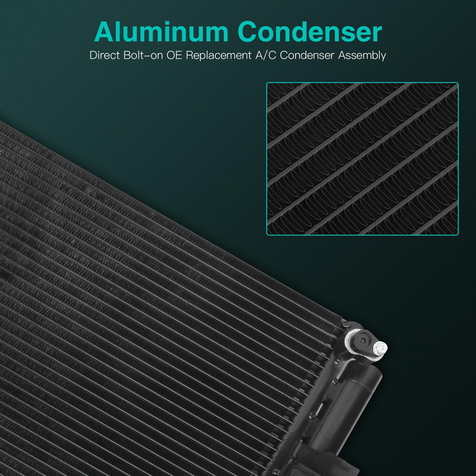 Scitoo 3393 Condenser Air Conditioning Ac Condenser Compatible For 2005-2012 For Toyota For Tacoma 2.7L 2005-2012 For Toyota For Tacoma 4.0L