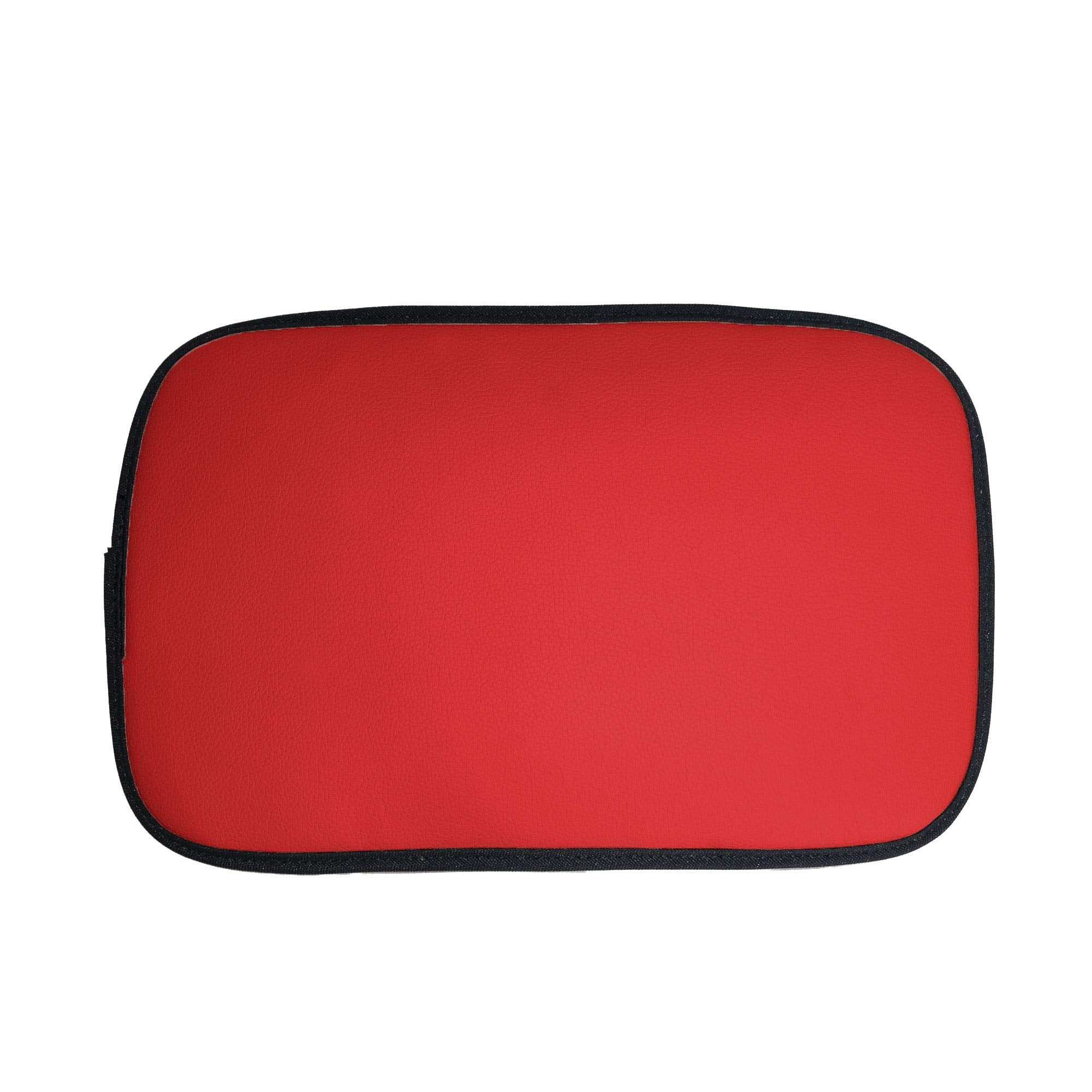 Fh Group Faux Leather Center Console Armrest Cushion, Luxury Seat Box Cover Protector Fits Most Cars, Suvs, And Trucks Red
