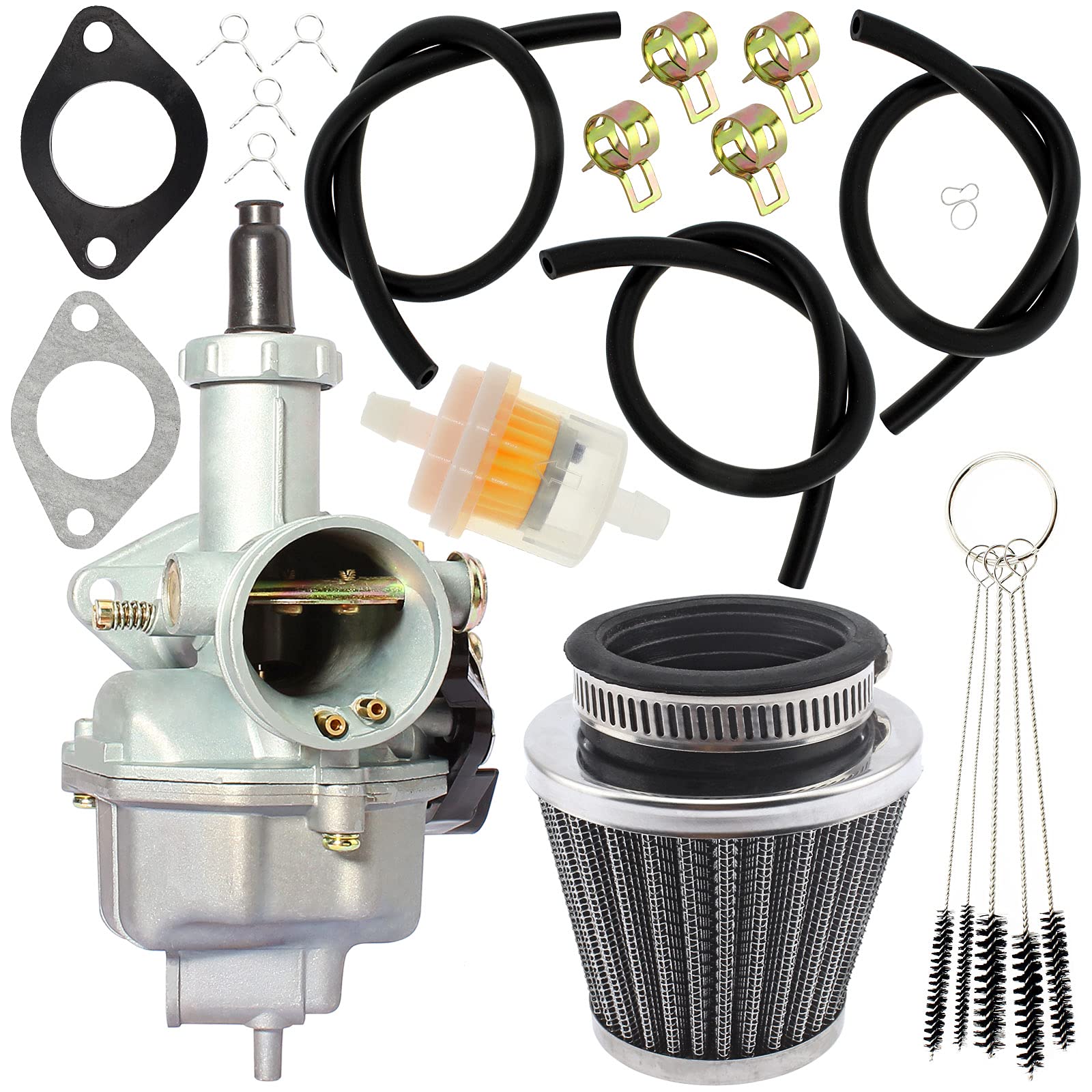 Liyyds Pz26 Carburetor Hand Choke For 100Cc-110Cc 125Cc 140Cc 150Cc 4-Stroke Engines Cb125 Xl125S Trx250 Trx250Ex Recon Atc185 A