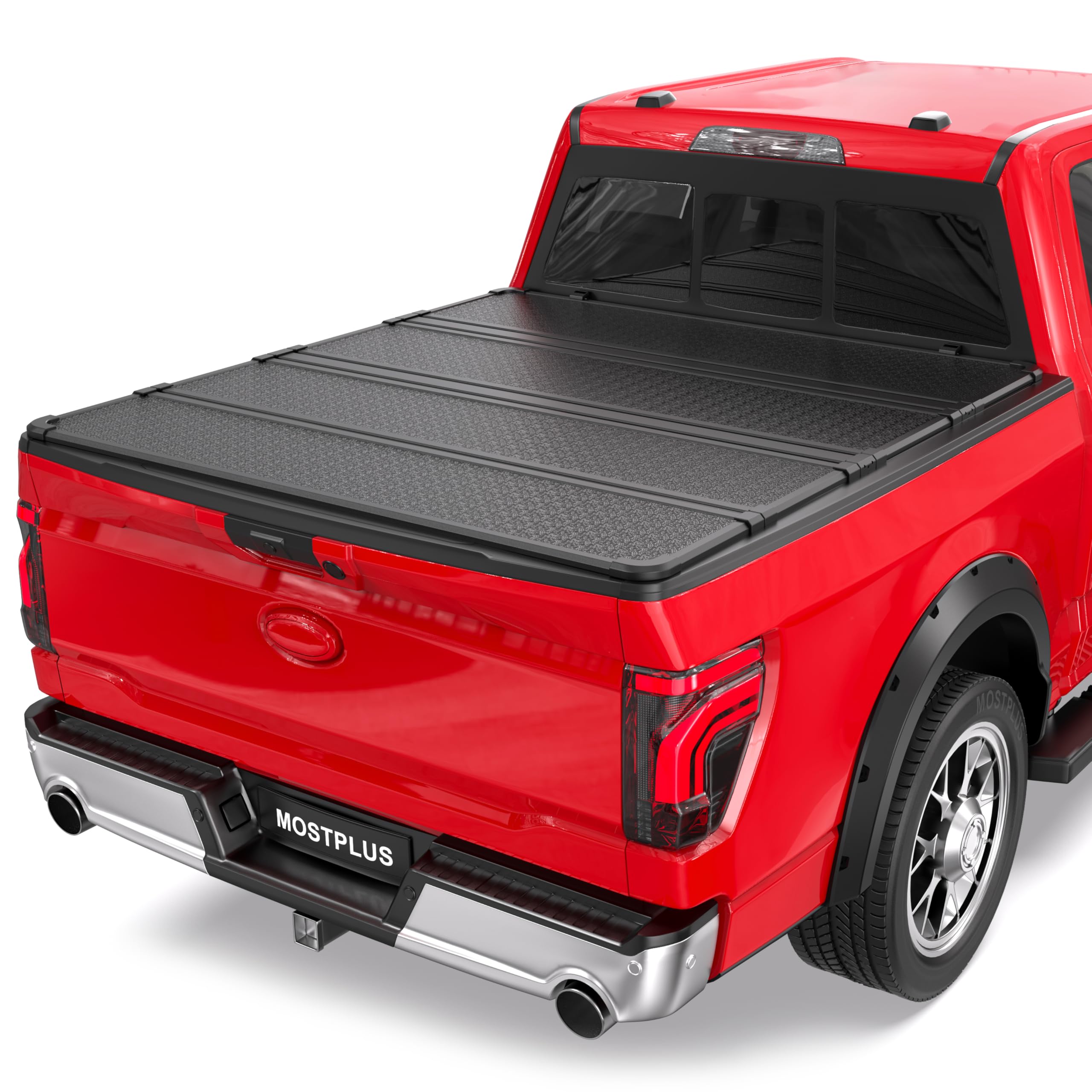 Mostplus Quad Fold Hard Truck Bed Tonneau Cover Compatible With 2015 2016 2017 2018 2019 2020 2021 2022 2023 2024 2025 Ford F150
