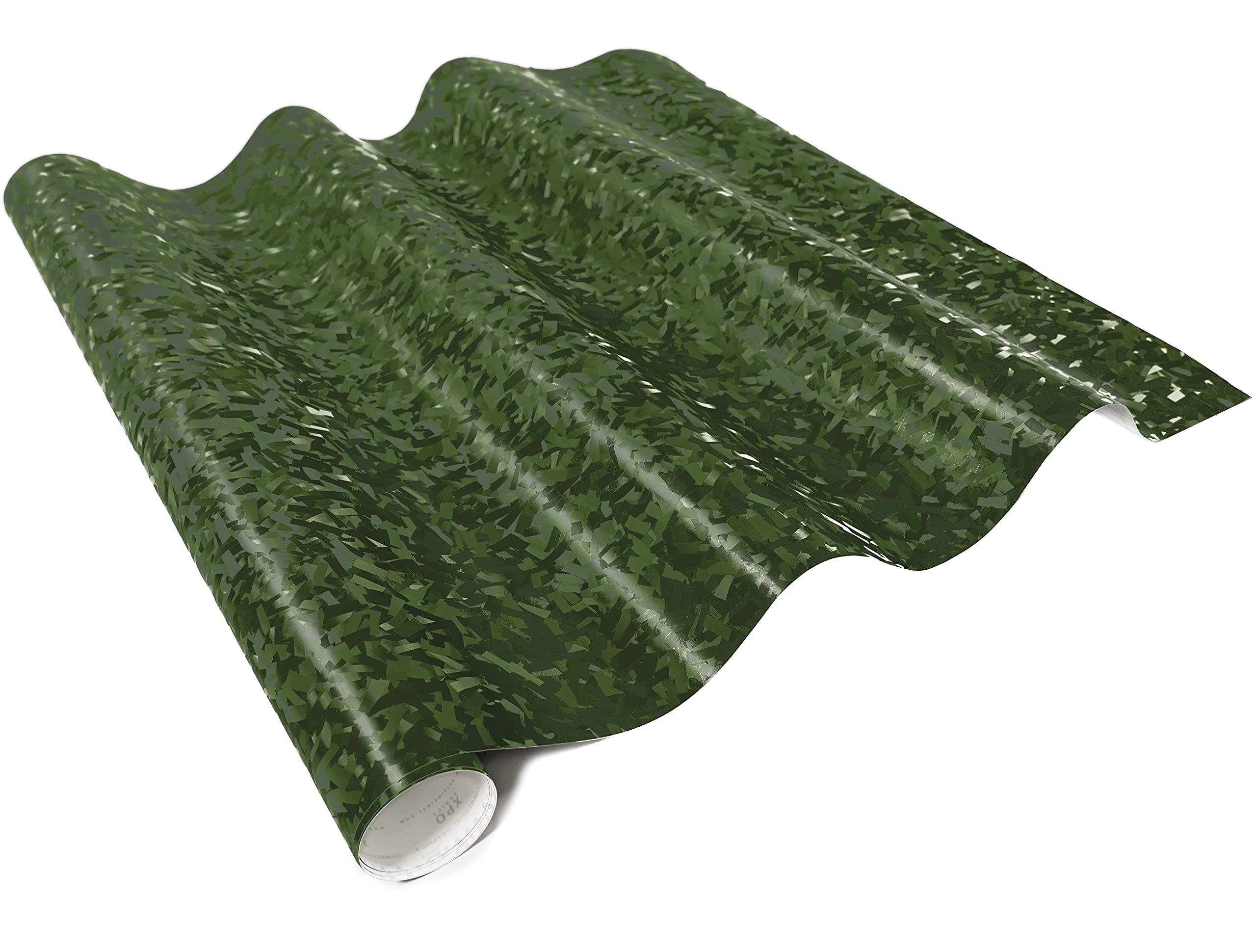 Vvivid+ Forged Composite Carbon Vinyl Wrap Roll (3Ft X 5Ft, Army Green)