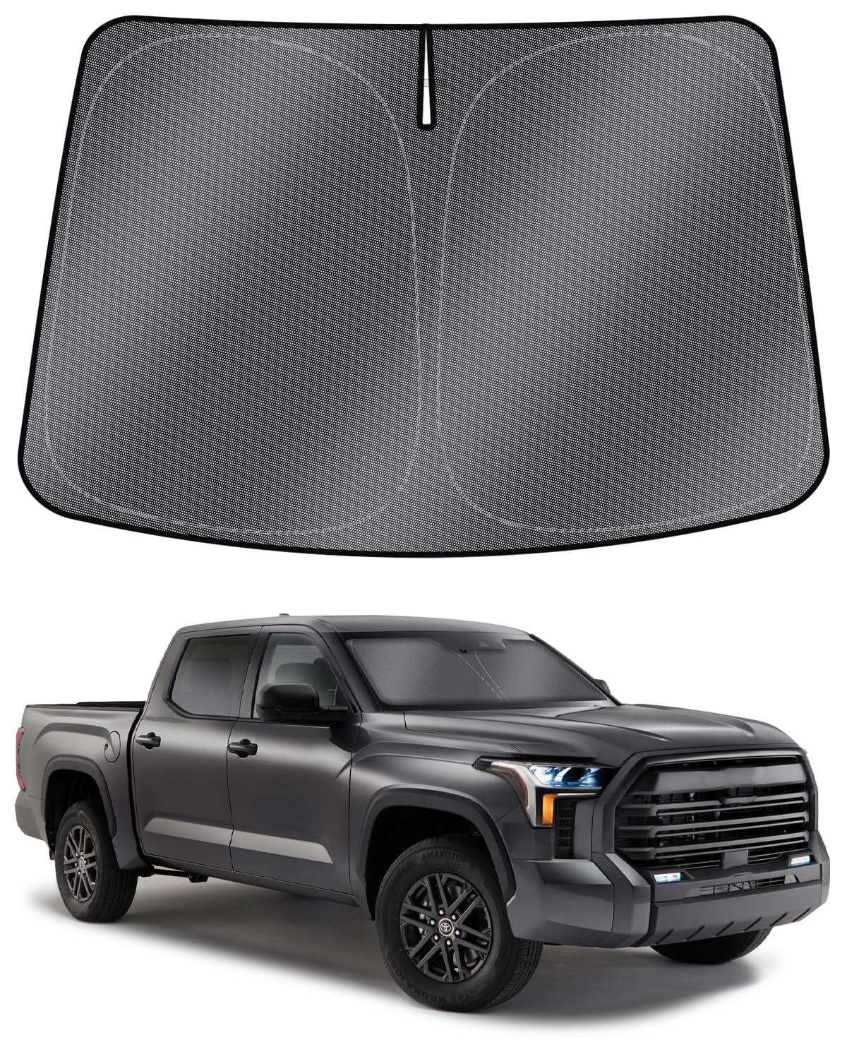 Mixsuper Liner Windshield Sun Shade For Toyota Tundra 2022-2024 2025 Windshield Sunshades For Tundra Accessories Front Window Su