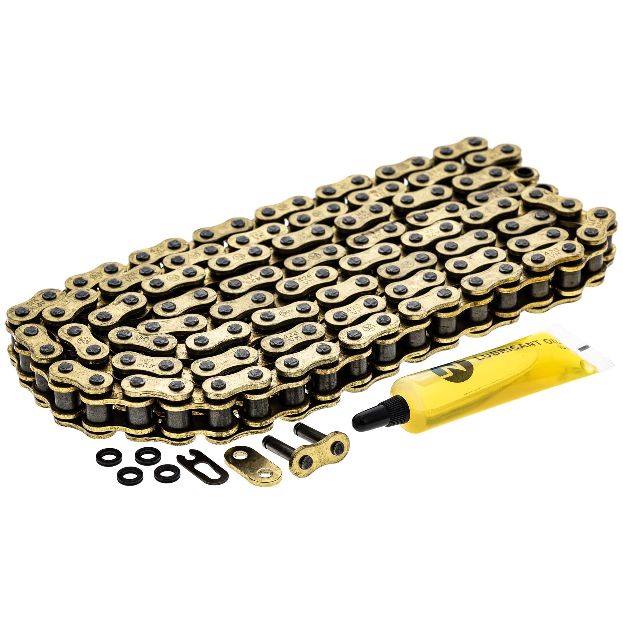 Niche Gold 428 X-Ring Chain 124 Links With Connecting Master Link