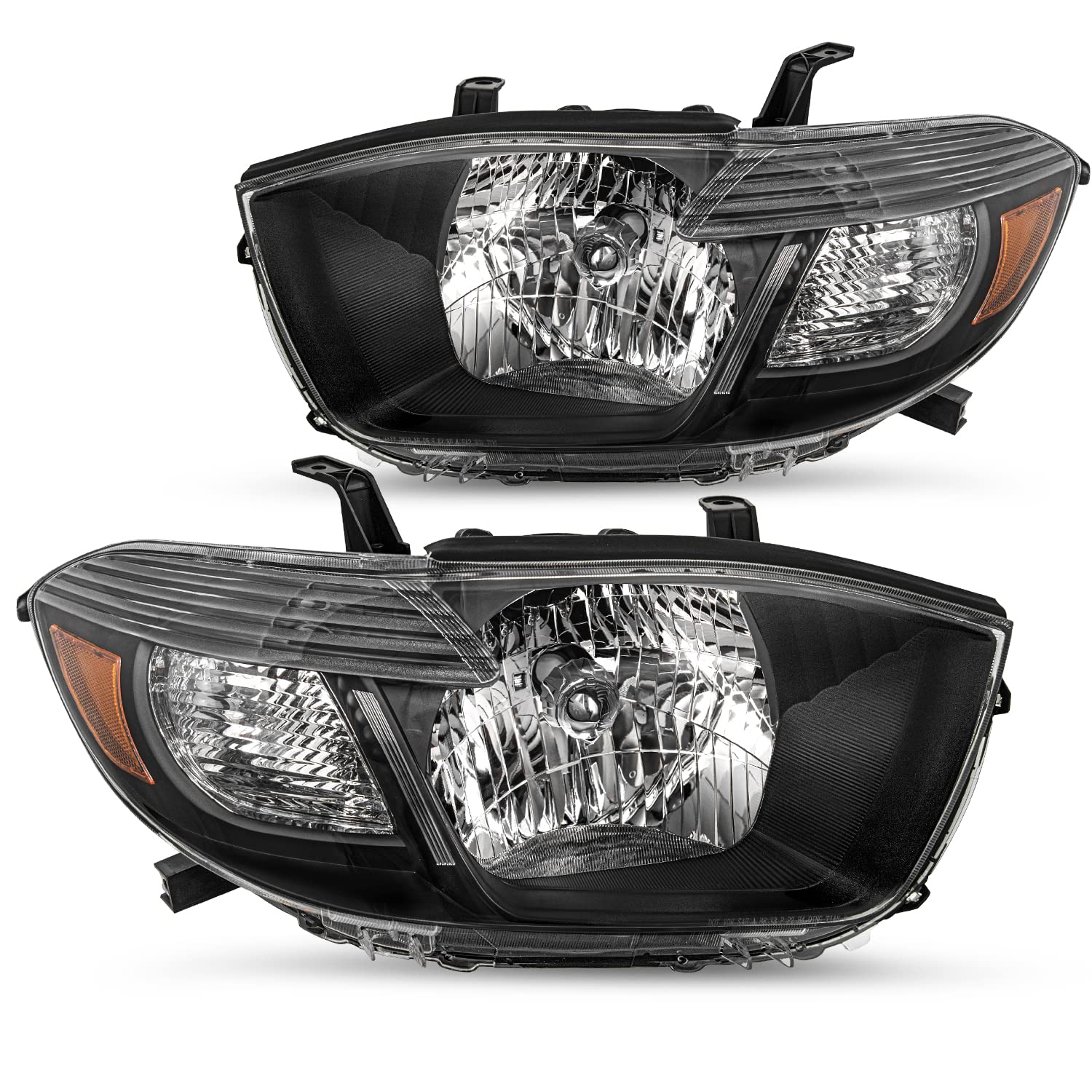 Jsboyat Headlight Assembly Replacement For 2008 2009 2010 Toyota Highlander Driver And Passenger Side