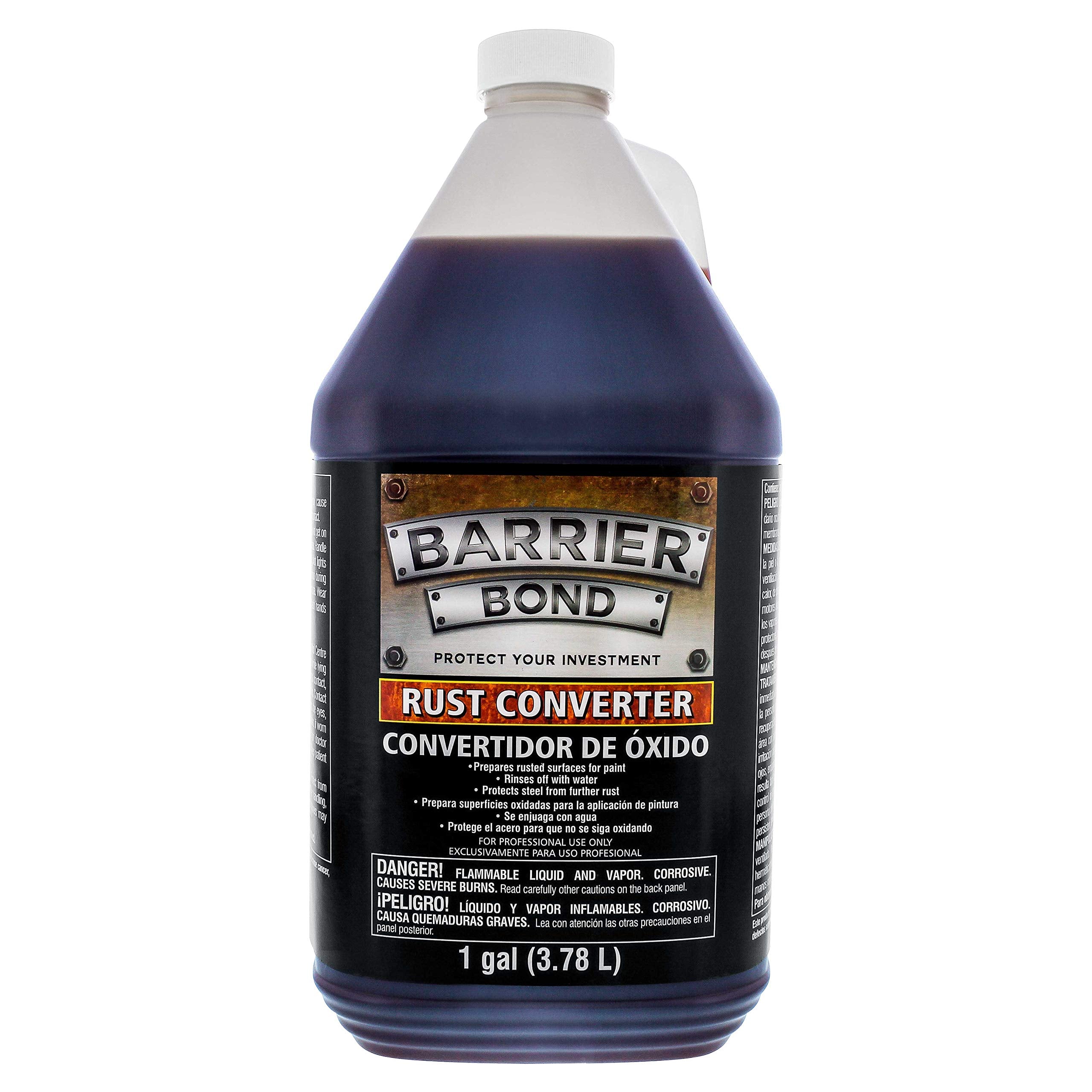Barrier Bond - Rust Converter, 1 Gallon, Anti-Rust Metal Coating, Rustpoofing Protection, Rust Remover & Inhibitor