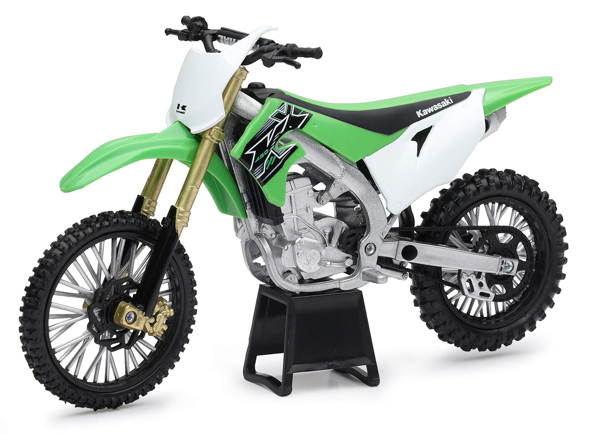New-Ray Kawasaki Kx 450F Green 1/12 Diecast Motorcycle
