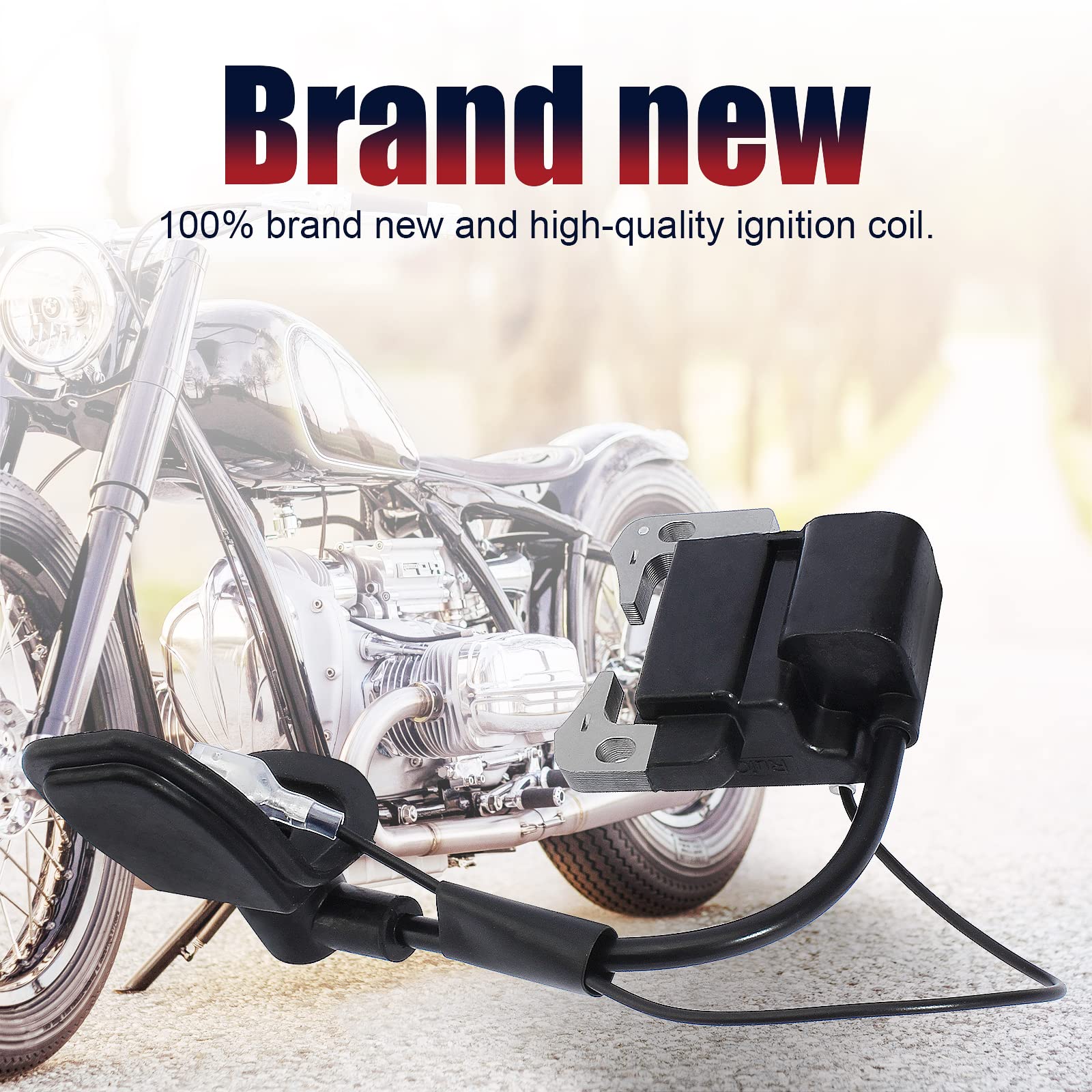 Qazaky Ignition Coil For 2-Stroke 33Cc 43Cc 47Cc 49Cc 50Cc Mini Moto Dirt Pocket Bike Chopper Scooter Kids Quad Atv Minimoto