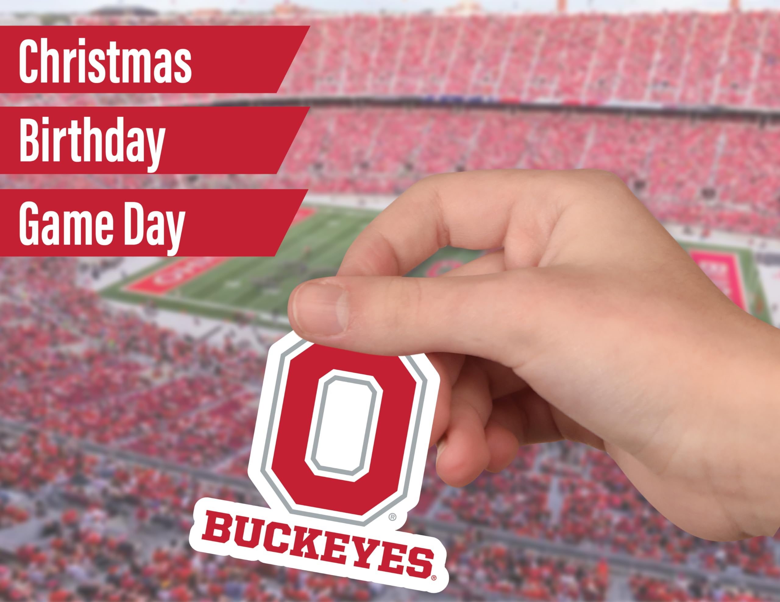 Ohio State Stickers (14 Stickers) 2 Large 5'' For Car Windows 10 Medium 2.5'' For Water Bottles Laptops Phones And 2 Mini Keyboa