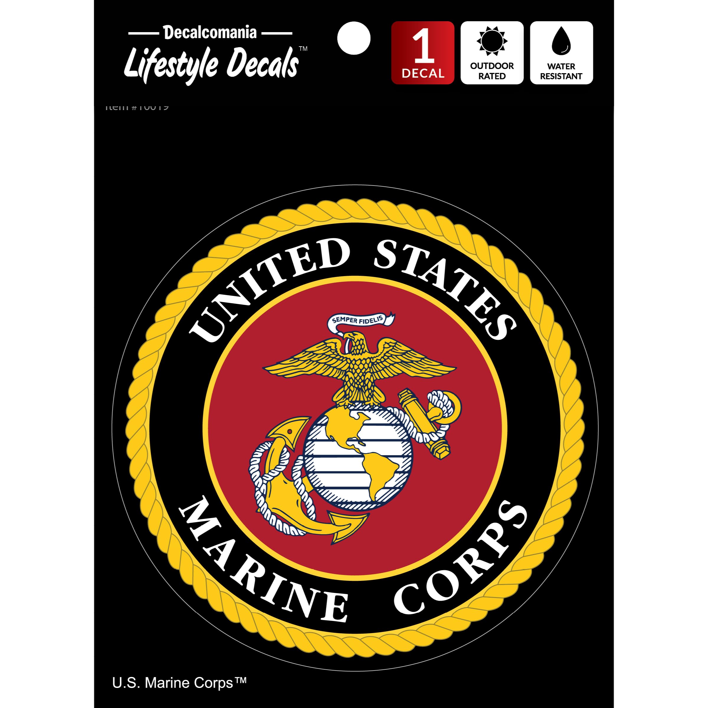 Marine Corps Car Decal - Large 5.5'' Usmc Vinyl Decal For Car Window - Large Military Car Decals United States Military Stickers