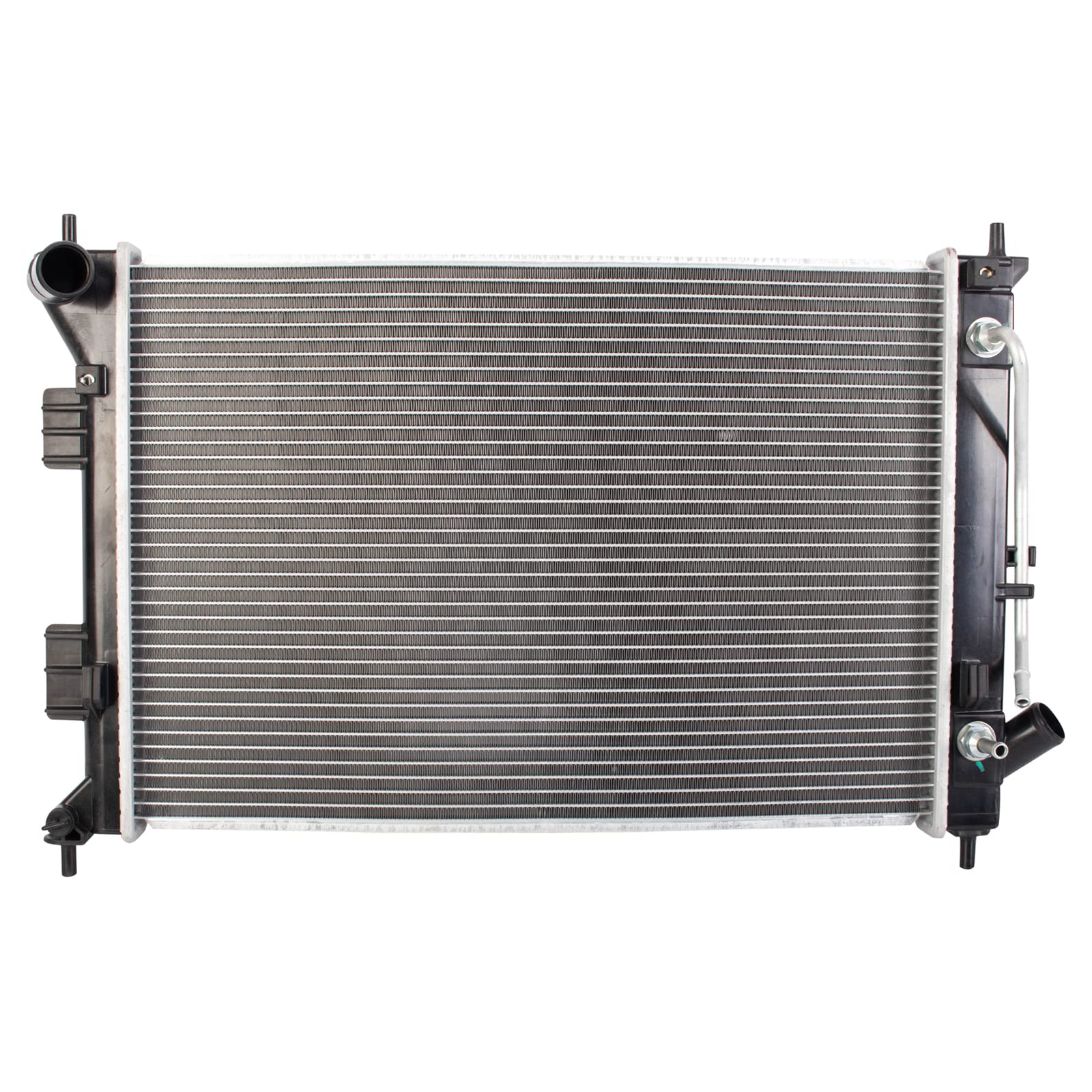 Trq Radiator Assembly Aluminum Core Compatible With 11-13 Hyundai Elantra 13 Elantra Coupe 13-15 Elantra Gt 14 Kia Forte Forte K