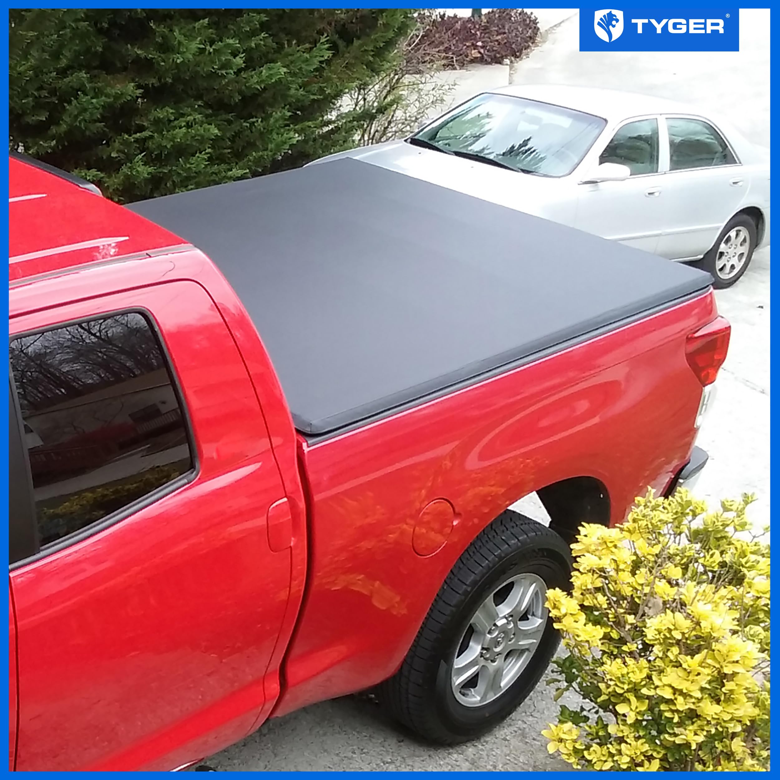 Tyger Auto T3 Soft Tri-Fold Truck Bed Tonneau Cover Compatible with 2007-2013 Toyota Tundra | Fleetside 6.5' Bed (78'') | TG-BC3
