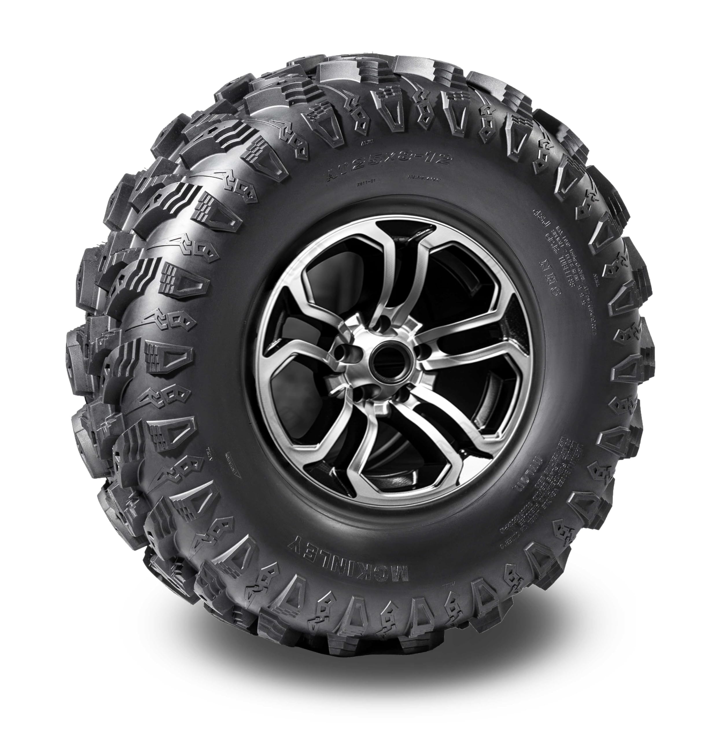 Mckinley Utv Atv Tires 25X10-12 6-Ply Super Mud 25X10X12 All Terrain X611, Set 2