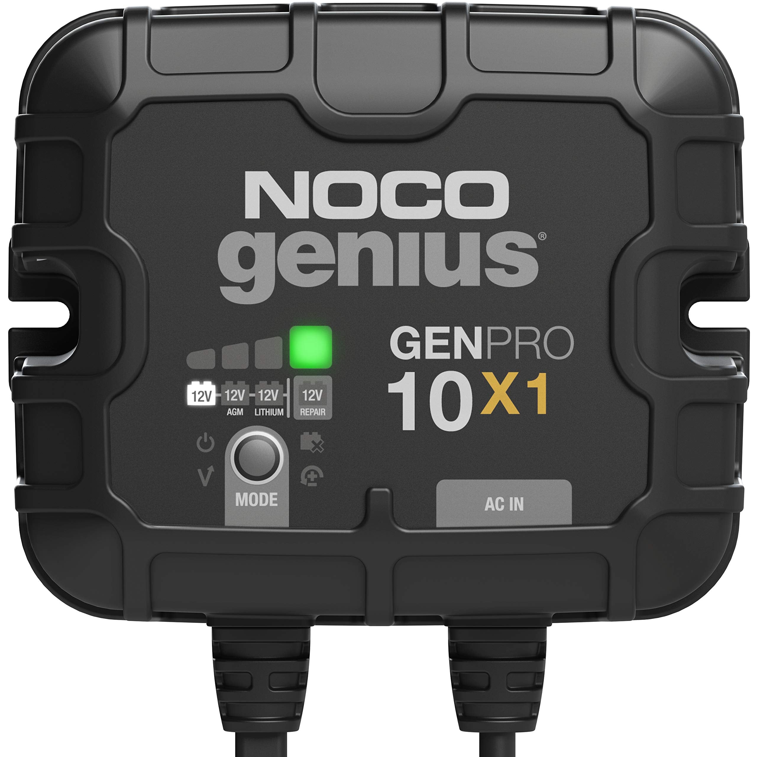 NOCO 10A Smart Marine Battery Charger for AGM, Lithium, and Deep-Cycle Batteries - 12V, Waterproof, Onboard Boat