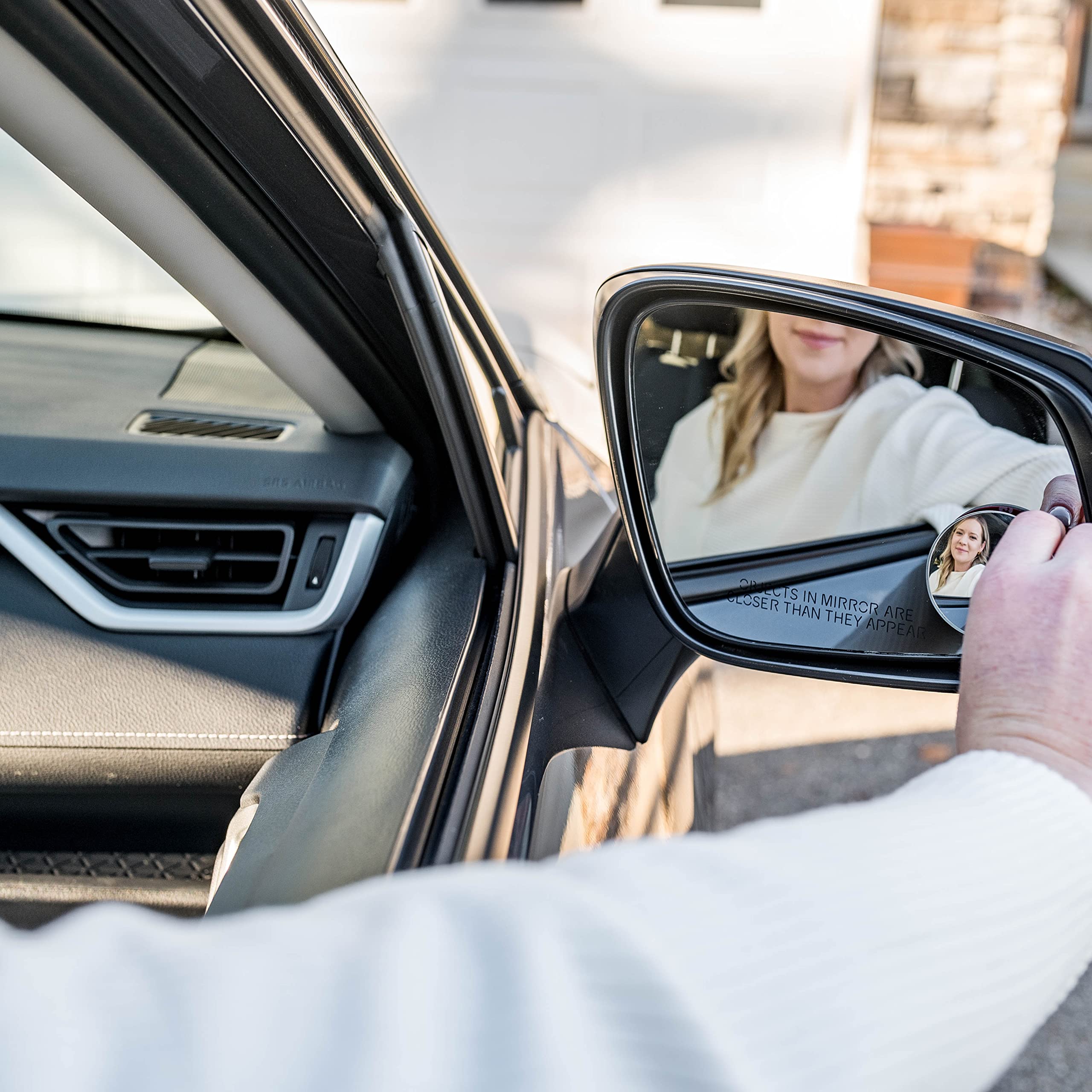 Verivue 2-Inch Round Blind Spot Mirrors for Cars, Universal Fit, HD Convex Wide Angle, Stick-On Frameless Side Mirror Blindspot,