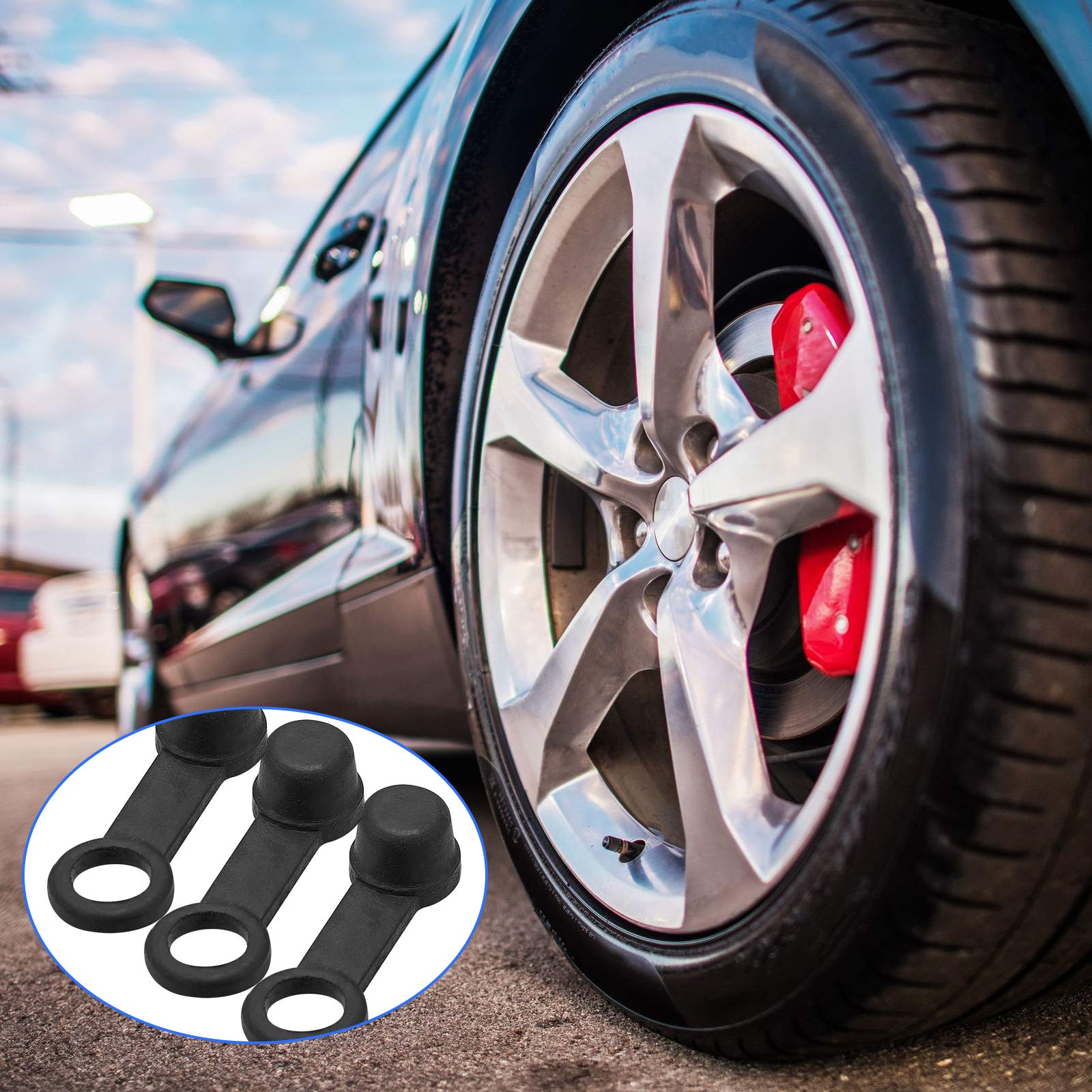 Frienda 50 Pieces Brake Bleeder Rubber Caps Brake Bleeder Screw Caps Grease Fitting Cap Rubber Dust Cover For Cars And Motorcycl