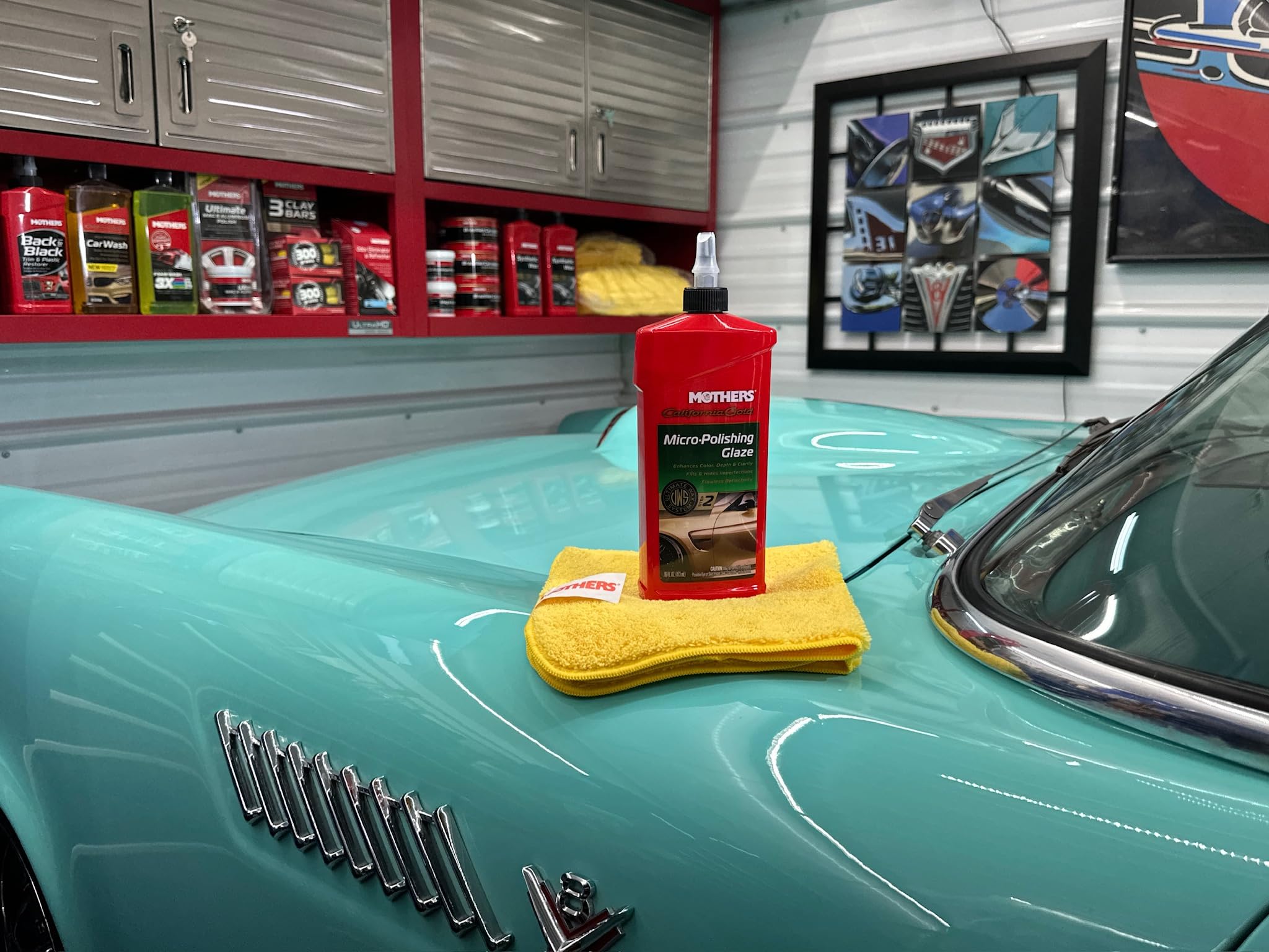 Mothers 08100 California Gold Micro-Polishing Glaze (Ultimate Wax System, Step 2) - 16 Oz.