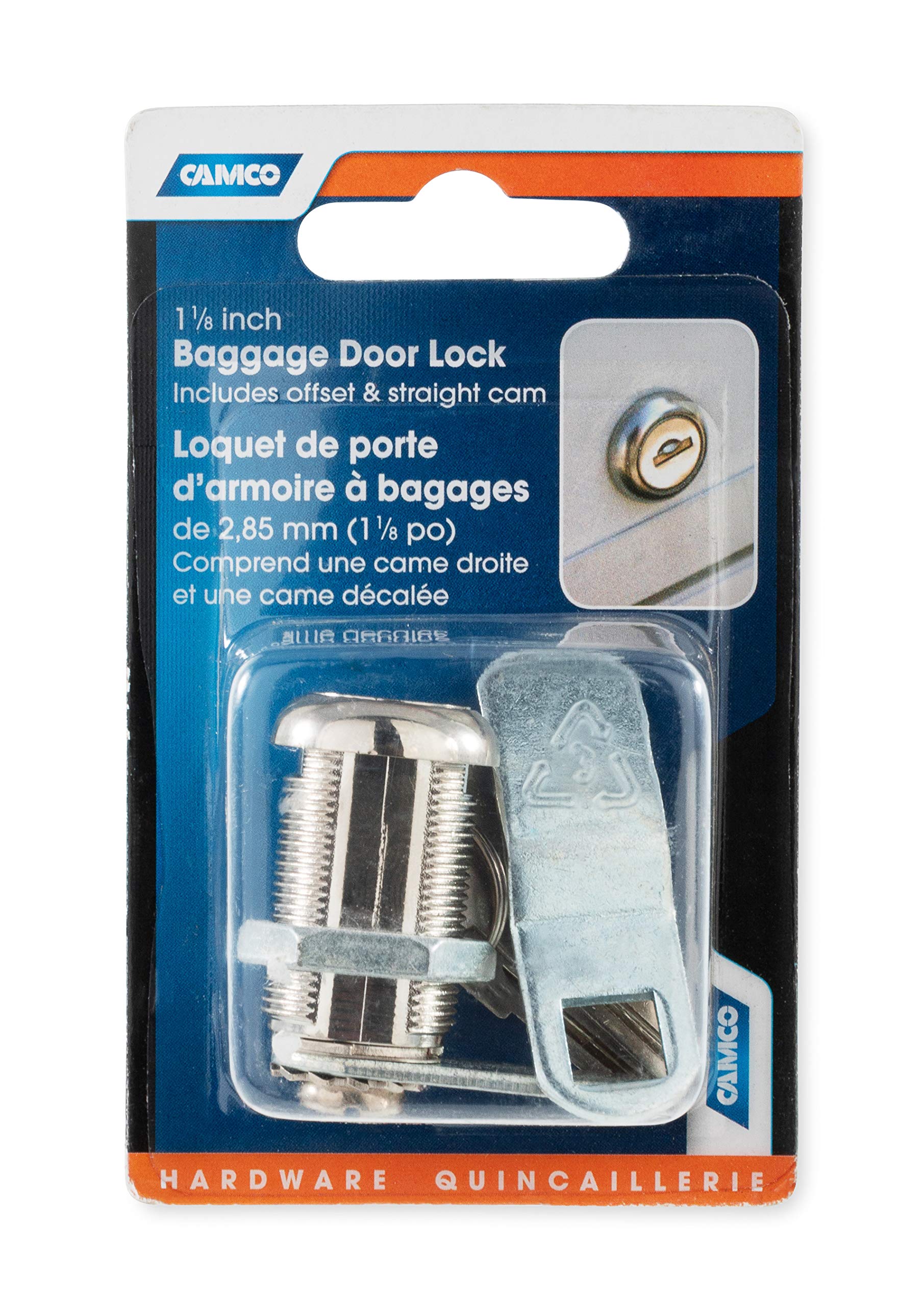 Camco 44363 1-1/8'' Offset Baggage Lock