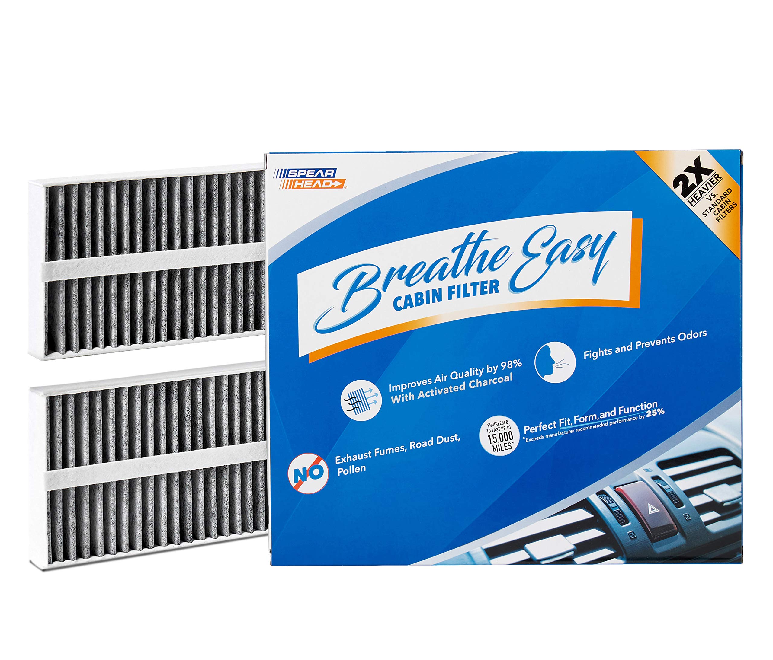Spearhead Odor Defense Breathe Easy Cabin Filter | Fits 2004-10 Qx56, 2005-15 Armada, 2004-15 Titan, 2012-14 Nv2500/Nv3500 5.6L
