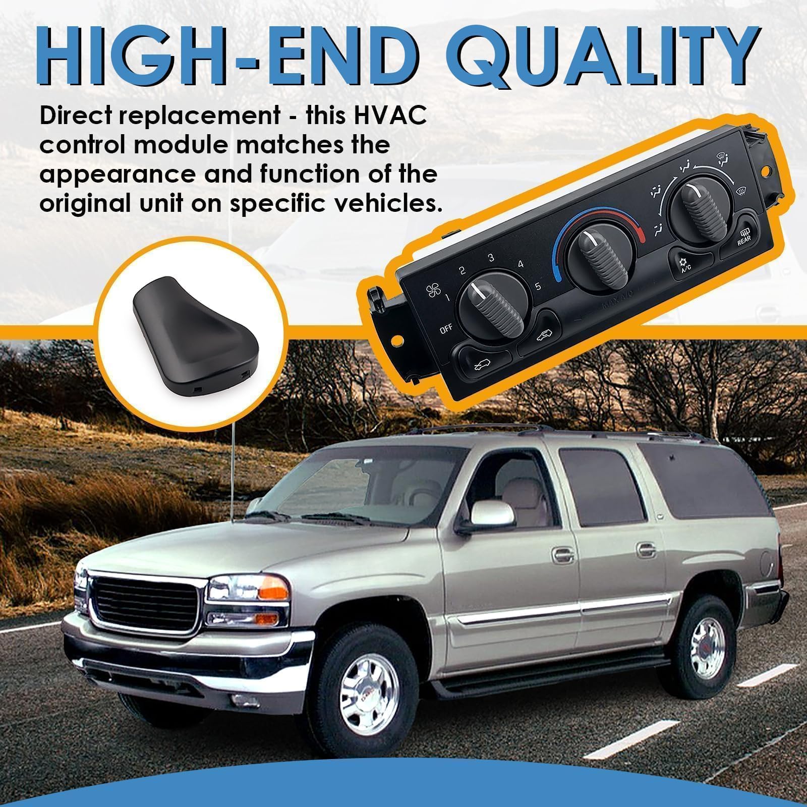 599-218 Front Climate Control Module Compatible with 1999-2002 Chevrolet Silverado 1500 2500 3500 HD 1999-2002 GMC Sierra 1500 2