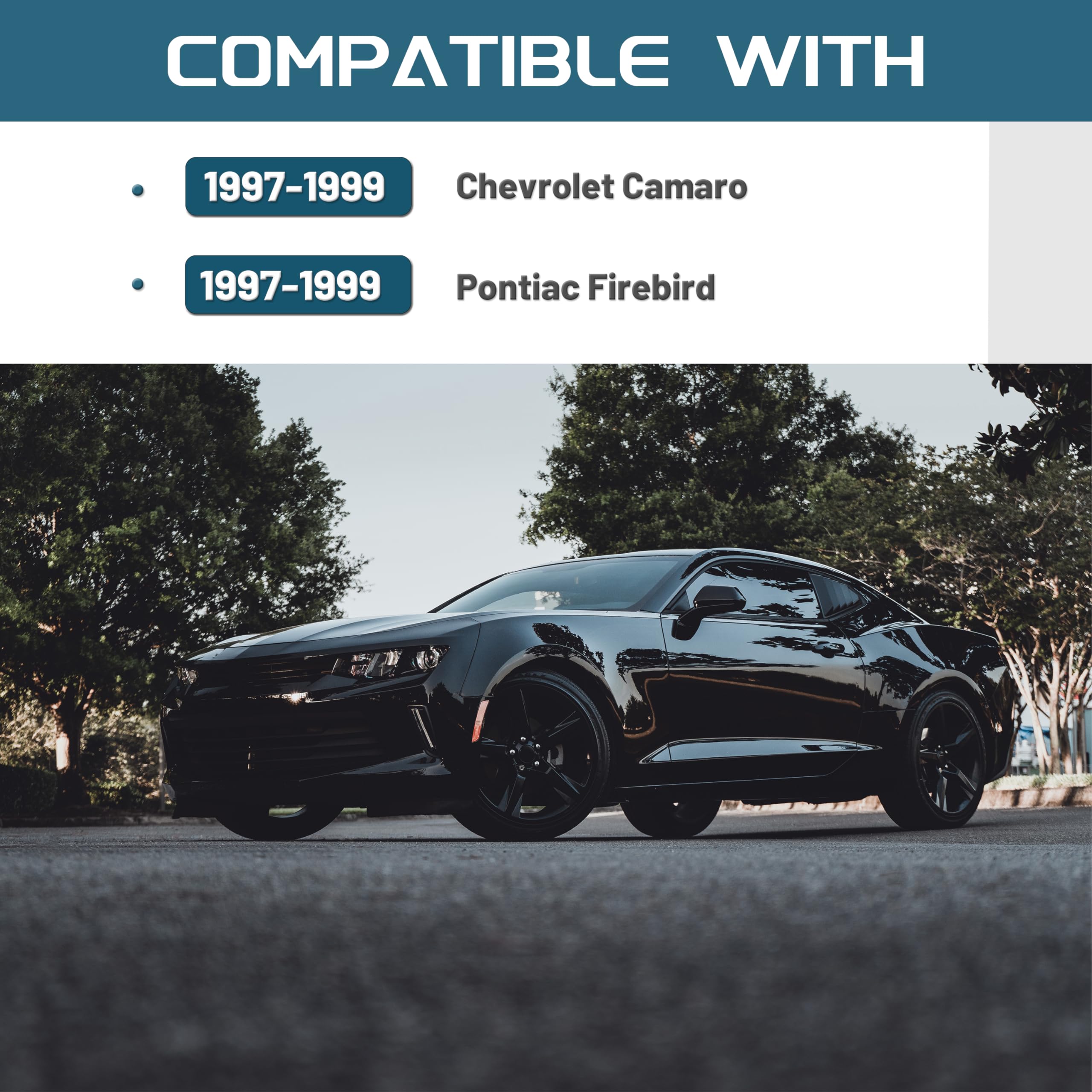 KUAFU Dash Replacement Compatible with 1997-1999 Chevrolet Camaro Pontiac Firebird Painted Dash Pad Plastic Gray